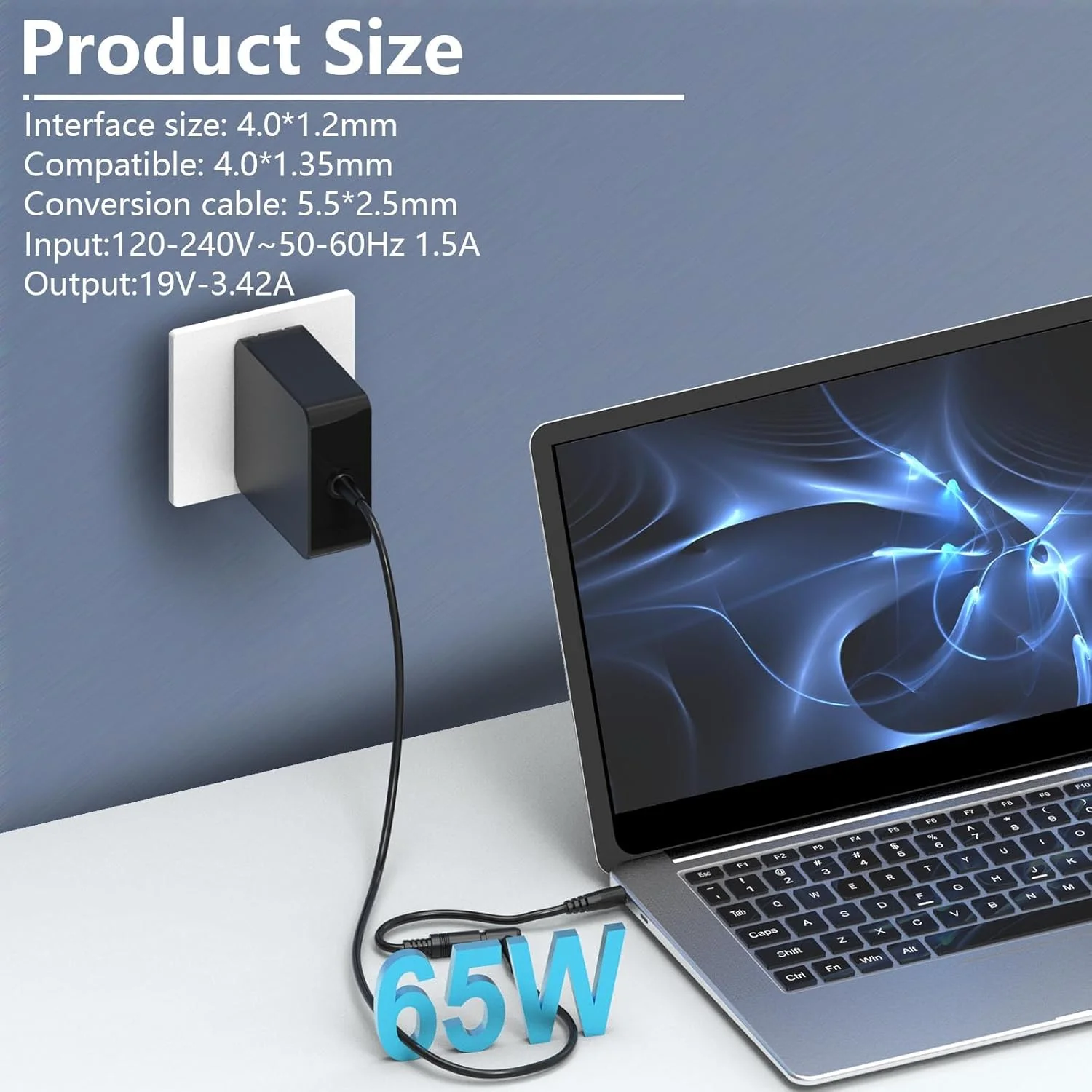 Hafiuege Laptop Charger Fit for Asus, Fit for Vivobook, Zenbook and More Series, Chromebook Notebook Replacement, Round Connector, 65W, 45W, 33W Hafiuege Laptop Charger Fit for Asus, Fit for Vivobook, Zenbook and More Series, Chromebook Notebook Replacement, Round Connector, 65W, 45W, 33W