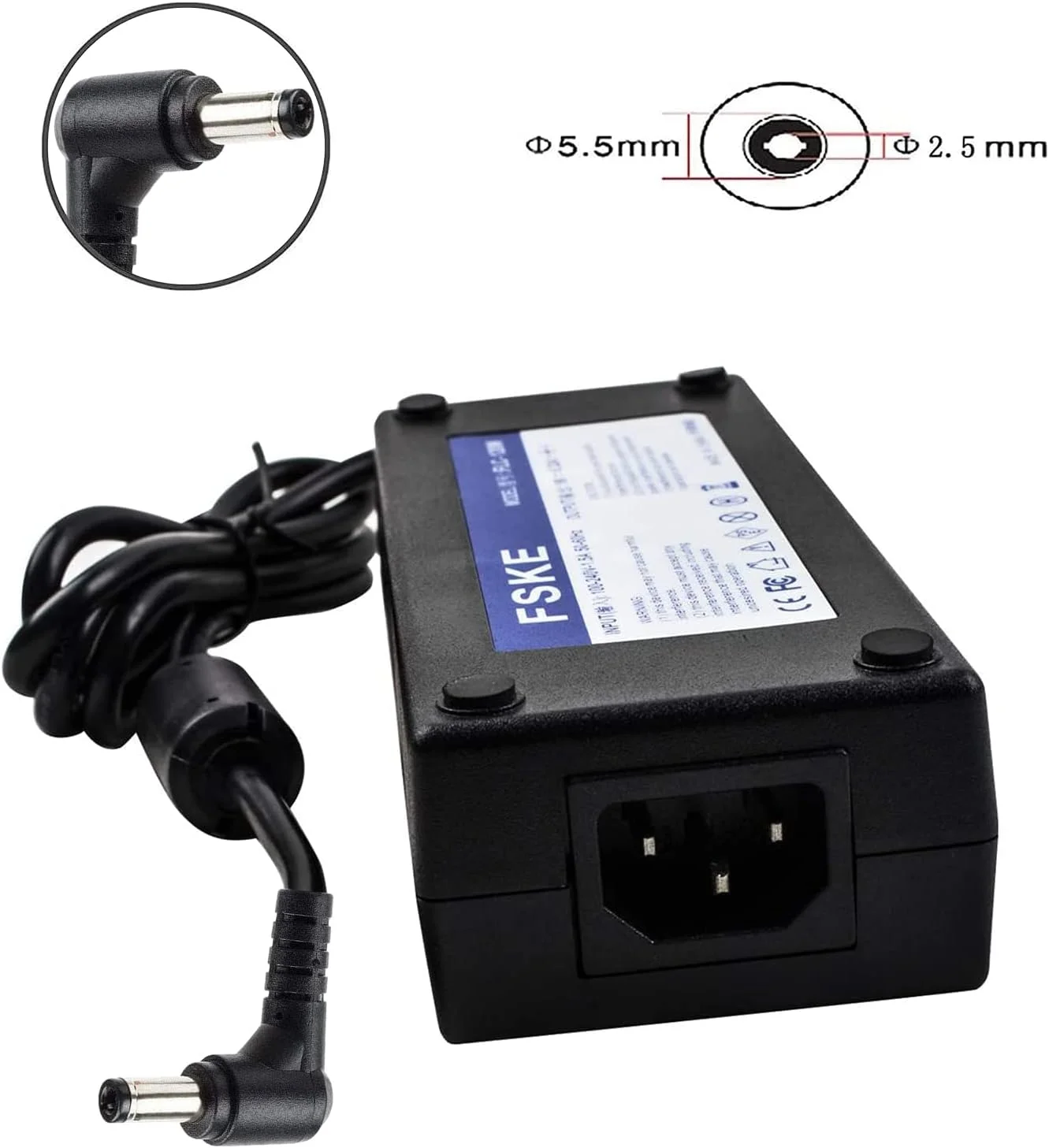 منبع تغذیه لپ تاپ FSKE برای ASUS 19V 6.32A 120W آداپتور شارژر کانکتور: 5.5 * 2.5mm منبع تغذیه لپ تاپ FSKE برای ASUS 19V 6.32A 120W آداپتور شارژر کانکتور: 5.5 * 2.5mm
