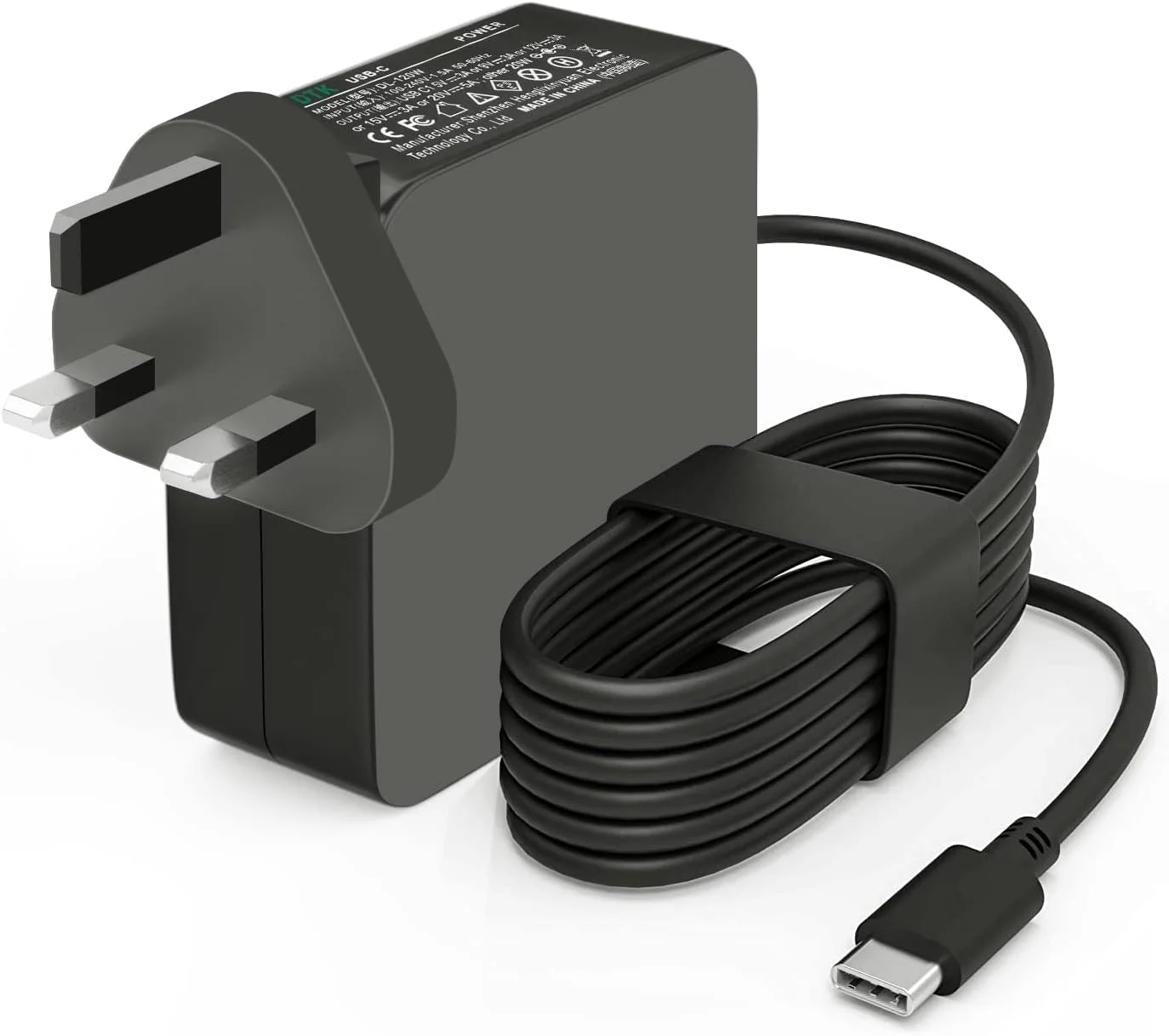 شارژر لپ تاپ 65 وات USB C مدل DTK برای ASUS Lenovo HP Dell ACER Google Chromebook Notebook Computer PC Power Cord Supply Lead AC Adapter Transformer Connector Type C شارژر لپ تاپ 65 وات USB C مدل DTK برای ASUS Lenovo HP Dell ACER Google Chromebook Notebook Computer PC Power Cord Supply Lead AC Adapter Transformer Connector Type C