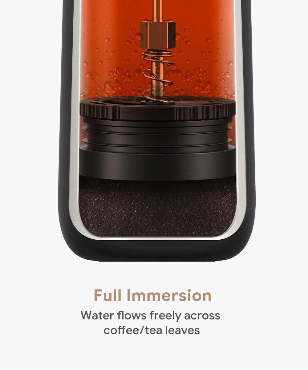 فرنچ پرس، قهوه ساز 320 میلی لیتری، ماگ مسافرتی عایق خلاء استیل ضد زنگ با فیلتر منحصر به فرد، دم آور ضد نشت برای قهوه فیلتری، چای کیسه ای و کف شیر مناسب کمپینگ و فضای باز فرنچ پرس، قهوه ساز 320 میلی لیتری، ماگ مسافرتی عایق خلاء استیل ضد زنگ با فیلتر منحصر به فرد، دم آور ضد نشت برای قهوه فیلتری، چای کیسه ای و کف شیر مناسب کمپینگ و فضای باز