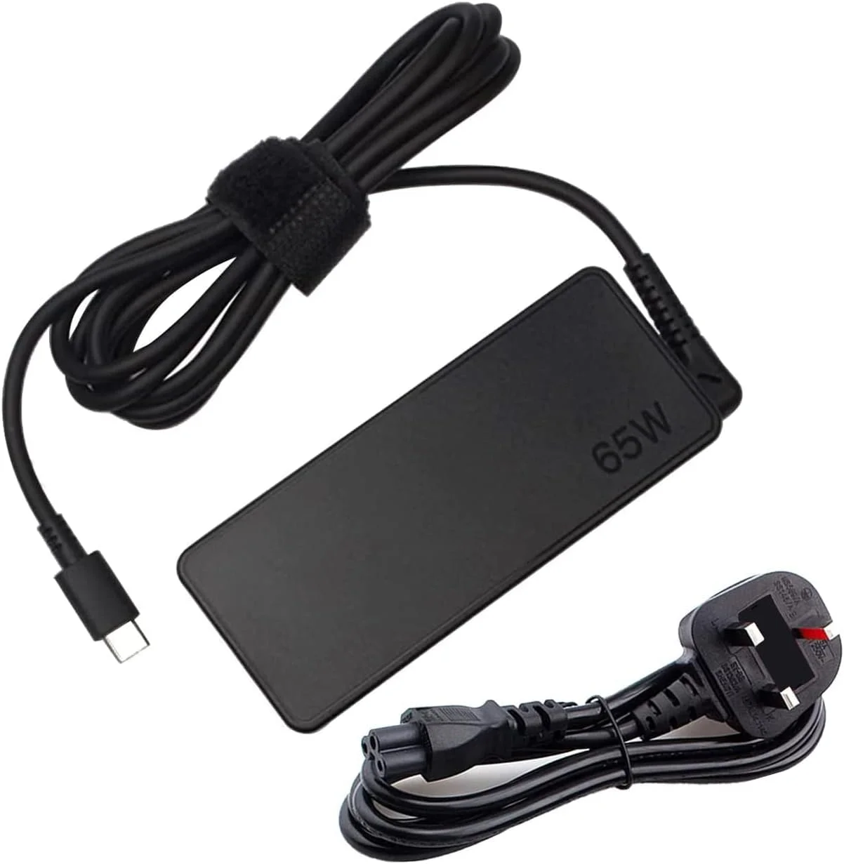 آداپتور برق 65 واتی USB C سازگار با Lenovo Think Pad Yoga، HP chrome book، Dell XPS، ASUS، Acer، HUAWEI، Xiaomi، Samsung و سایر دستگاه های Type C، منبع تغذیه لپ تاپ دیواری PD (شارژر Type C)