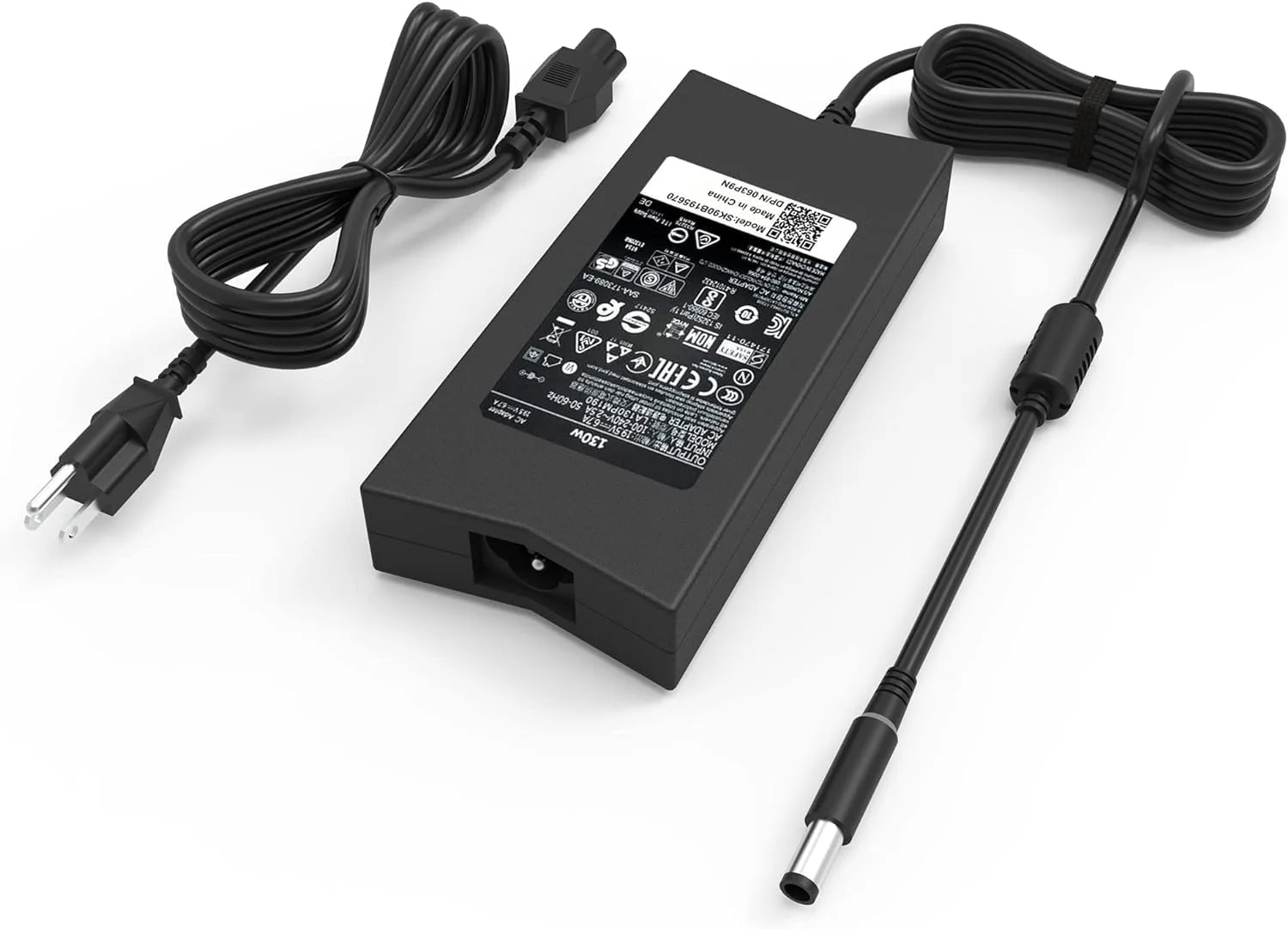 آداپتور برق 130 واتی لپ تاپ سازگار با Dell Inspiron 15 7000 7559، سازگار با شارژر Dell G3 G5، داک استیشن Dell d6000 PA-4E LA130PM121 DA130PE1-00