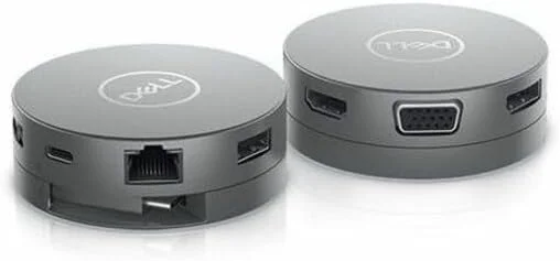 آداپتور موبایل USB-C دل DA310، 7 در 1، سازگار با لپ تاپ های Type C - داک و آداپتور - خاکستری