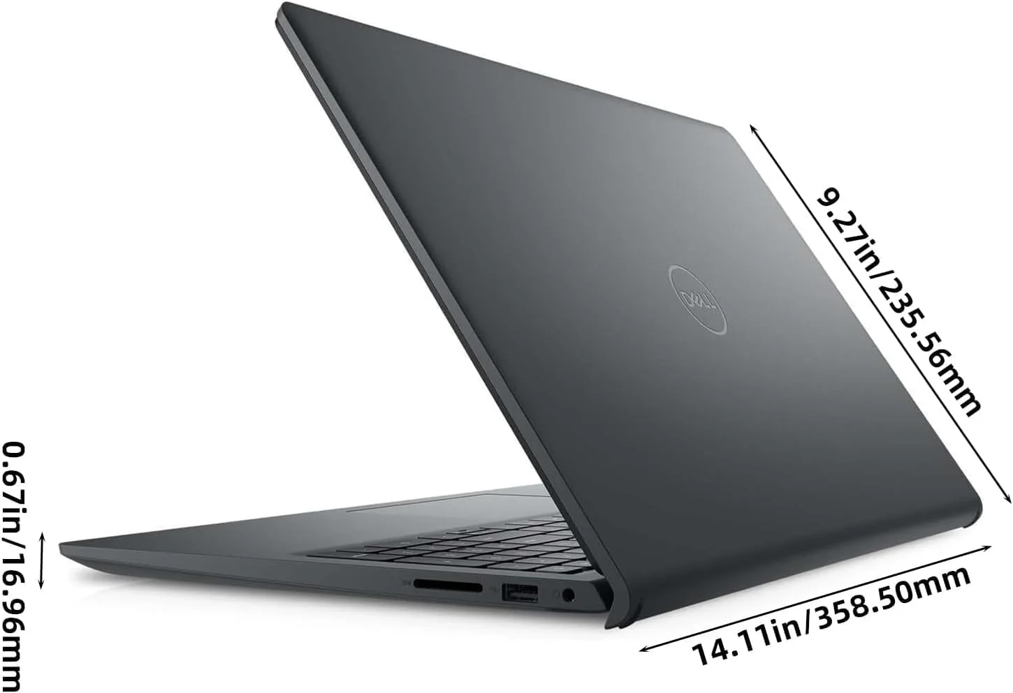 لپ تاپ تجاری دل Inspiron 15 3520، صفحه نمایش 15.6 اینچی FHD، پردازنده Intel i3-1215U Core (6 هسته)، 8 گیگابایت رم، 512 گیگابایت SSD، Wi-Fi، گرافیک Intel UHD، ویندوز 11 پرو