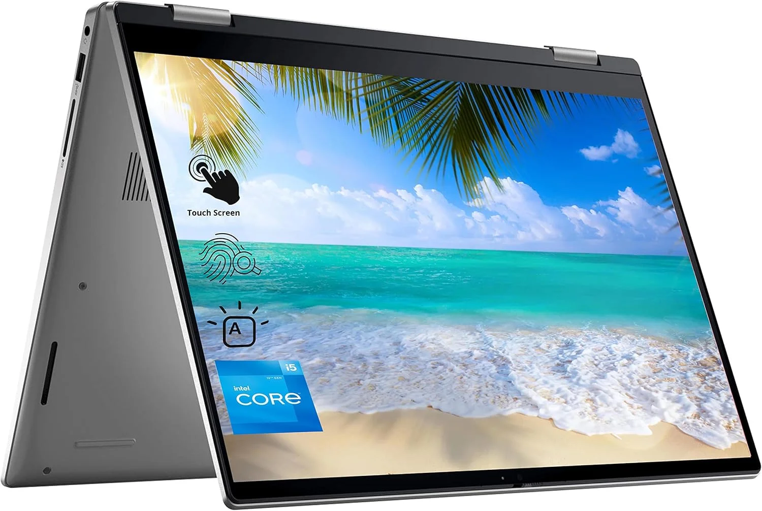 لپ تاپ 2 در 1 جدید Dell Inspiron 7420، صفحه نمایش لمسی 14 اینچی FHD+، پردازنده نسل دوازدهم Intel Core i5-1235U، رم 16 گیگابایتی DDR4، حافظه SSD 1 ترابایتی PCIe، وب کم FHD، Wi-Fi 6، ویندوز 11 نسخه Home، نقره ای (ارتقا یافته)