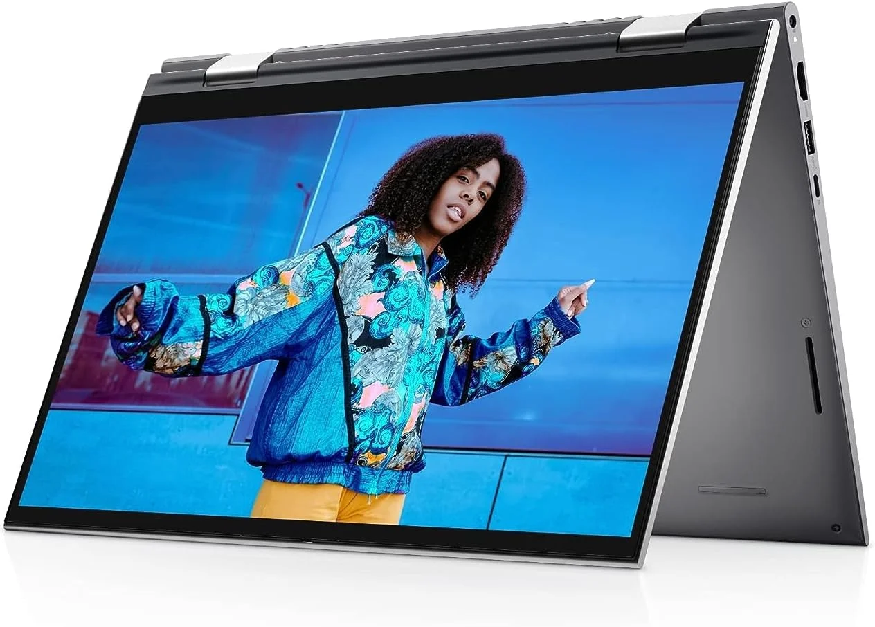 لپ تاپ 2 در 1 تبدیل شونده Dell Inspiron 5406 x360 - پردازنده نسل 11 اینتل Core i3-1115G4، رم 16 گیگابایت، حافظه SSD 512 گیگابایت، گرافیک Intel UHD، صفحه نمایش لمسی 14 اینچی HD، کیبورد با نور پس زمینه، ویندوز 10 - نقره ای پلاتینیوم (ارتقا یافته)