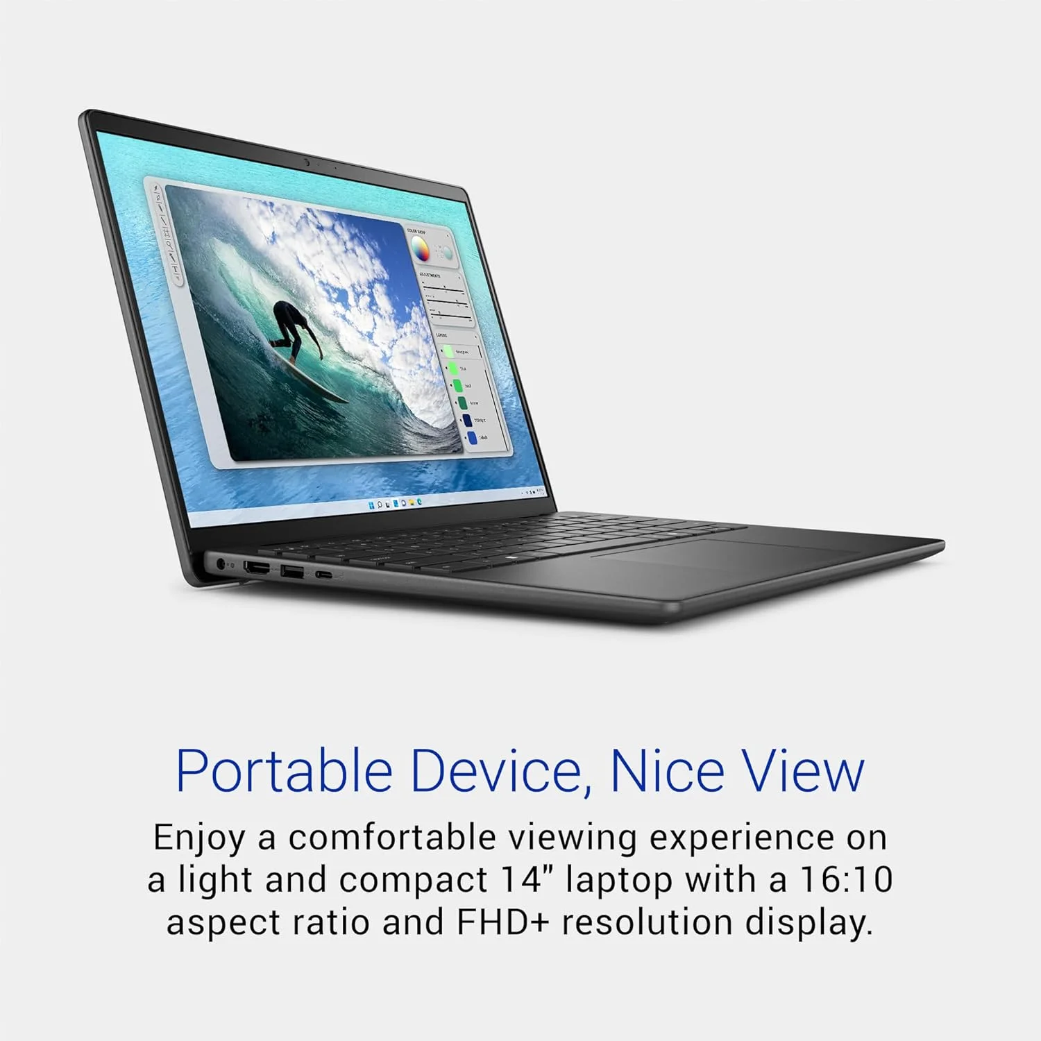 لپ تاپ Dell Inspiron 5440 - صفحه نمایش 14.0 اینچی 16:10 FHD+ (1920 x 1200)، پردازنده Intel Core i5-1334U، رم 8 گیگابایتی DDR5، حافظه SSD 512 گیگابایتی، گرافیک Intel UHD، ویندوز 11 هوم، خدمات در محل - مشکی کربنی لپ تاپ Dell Inspiron 5440 - صفحه نمایش 14.0 اینچی 16:10 FHD+ (1920 x 1200)، پردازنده Intel Core i5-1334U، رم 8 گیگابایتی DDR5، حافظه SSD 512 گیگابایتی، گرافیک Intel UHD، ویندوز 11 هوم، خدمات در محل - مشکی کربنی