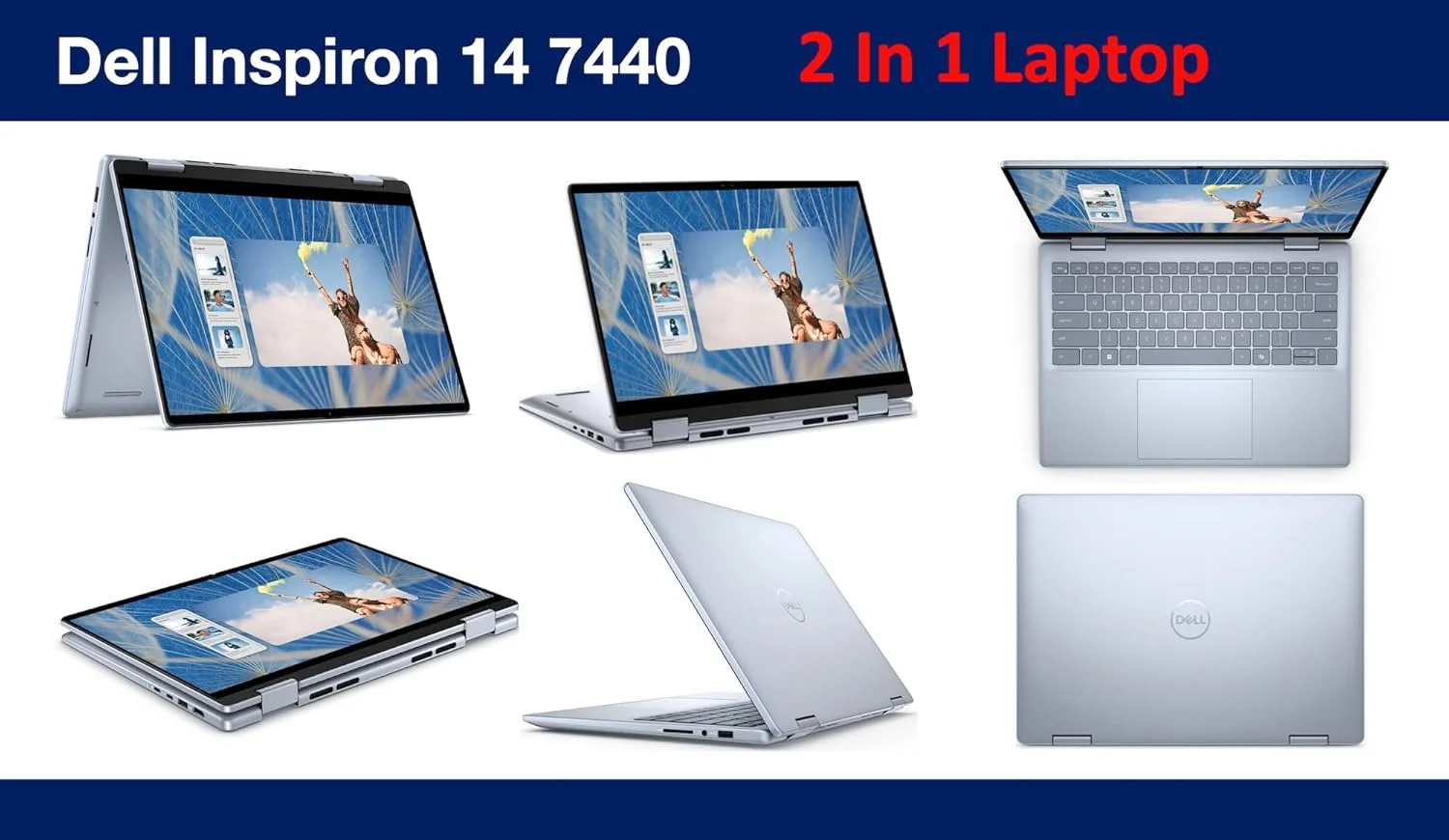 لپ تاپ تجاری 2 در 1 لمسی 14.0 اینچی Dell Inspiron 7440 (پردازنده Intel Core 7 150U، رم 32 گیگابایتی DDR5، حافظه SSD PCIe 1 ترابایتی، صفحه کلید با نور پس زمینه، اثر انگشت، WiFi 6E، BT 5.3، کارت خوان SD، وب کم، ویندوز 11 پرو) لپ تاپ تجاری 2 در 1 لمسی 14.0 اینچی Dell Inspiron 7440 (پردازنده Intel Core 7 150U، رم 32 گیگابایتی DDR5، حافظه SSD PCIe 1 ترابایتی، صفحه کلید با نور پس زمینه، اثر انگشت، WiFi 6E، BT 5.3، کارت خوان SD، وب کم، ویندوز 11 پرو)