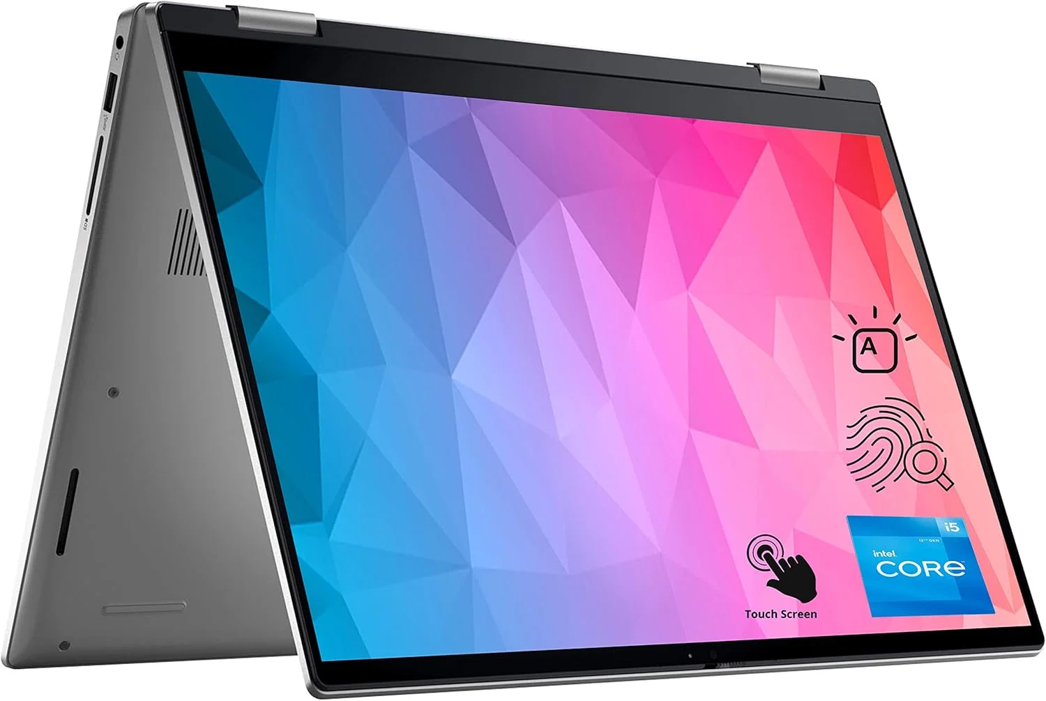 لپ تاپ Dell Inspiron 7430 2-in-1، صفحه نمایش لمسی 14 اینچی FHD+، پردازنده نسل سیزدهم Intel Core i5-1335U، رم 16 گیگابایتی، حافظه SSD PCIe 512 گیگابایتی، وب کم FHD، HDMI، کیبورد با نور پس زمینه، حسگر اثر انگشت، ویندوز 11 هوم