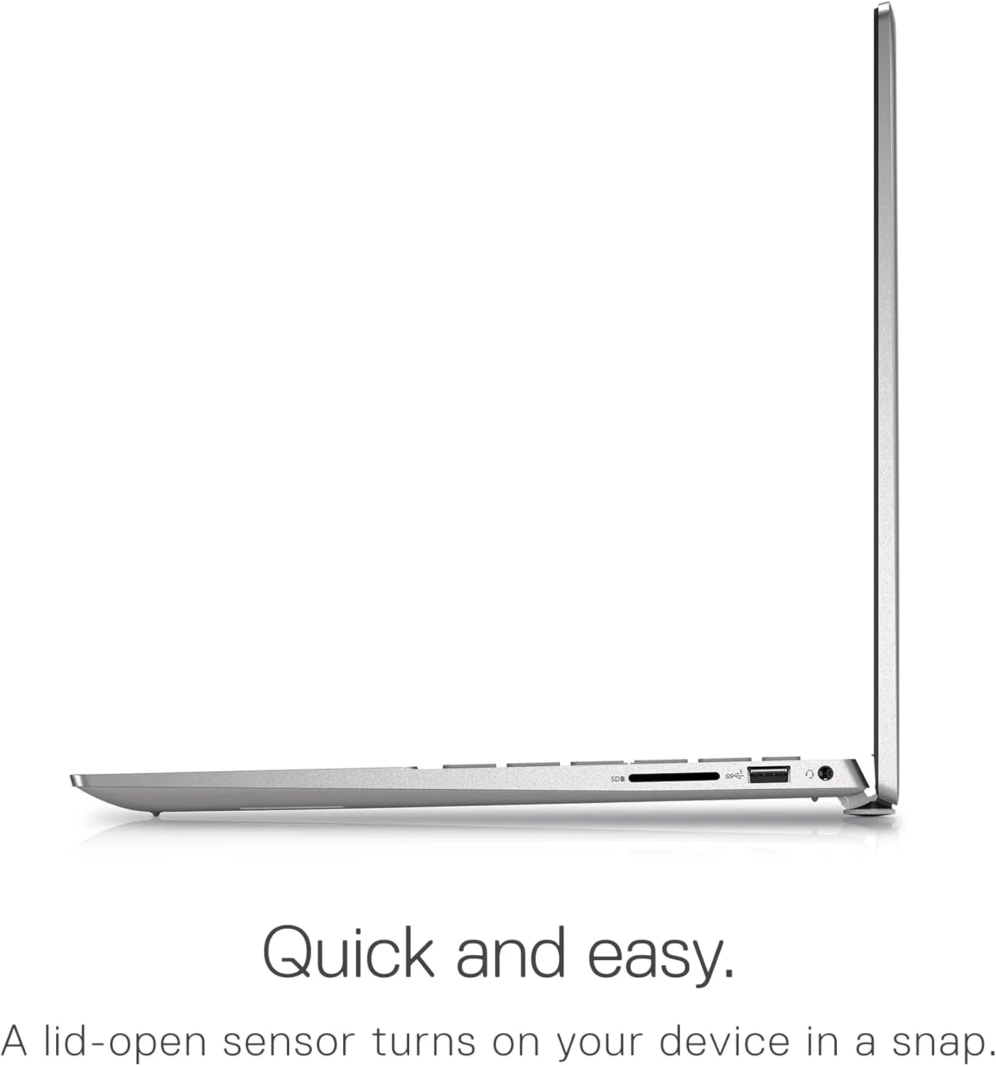 لپ تاپ 14 اینچی Dell Inspiron 5420 FHD+، پردازنده Intel Core i7 1255U، رم 8 گیگابایتی، SSD 512 گیگابایتی، کیبورد با نور پس زمینه، حسگر اثر انگشت، ویندوز 11 هوم نقره ای پلاتینیوم، 9D87N، Inspiron 14 5420