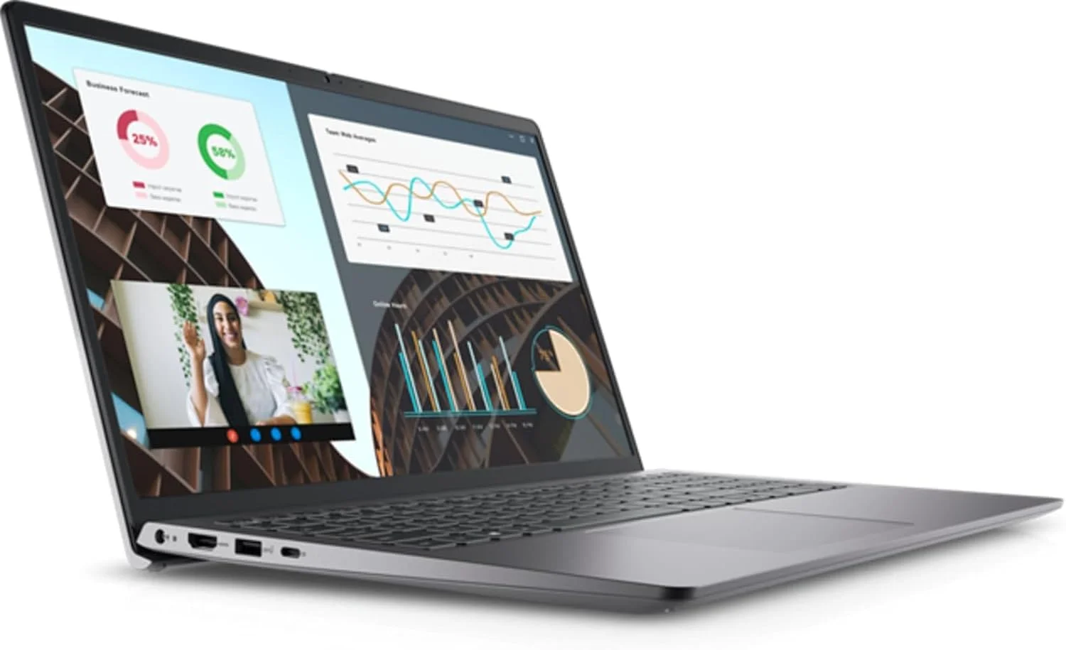 لپ تاپ Dell Vostro 3530 | صفحه نمایش 15.6 اینچی 1920x1080 FHD | پردازنده Core i7-1355U - هارد دیسک 1 ترابایتی SSD - رم 16 گیگابایتی | 10 هسته ای 1.70@ 5 گیگاهرتز ویندوز 11 پرو رنگ مشکی