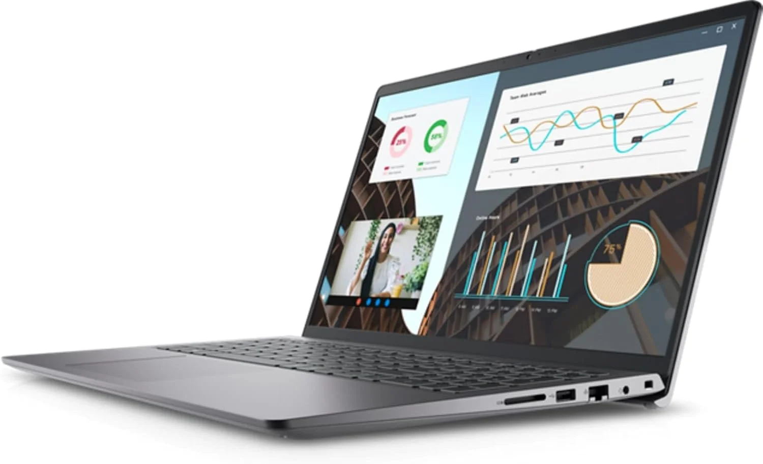 لپ تاپ Dell Vostro 3530 | صفحه نمایش 15.6 اینچی 1920x1080 FHD | پردازنده Core i7-1355U - هارد دیسک 1 ترابایتی SSD - رم 16 گیگابایتی | 10 هسته ای 1.70@ 5 گیگاهرتز ویندوز 11 پرو رنگ مشکی