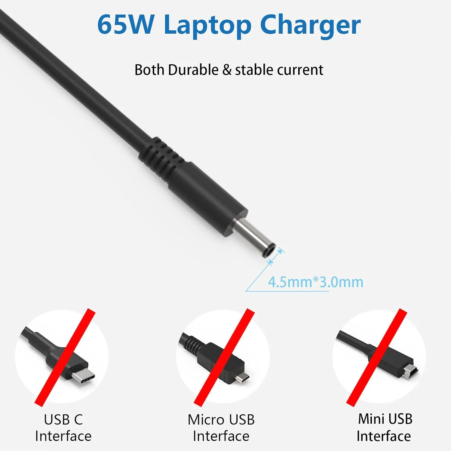 شارژر لپ تاپ 65W 45W HAFIUEGE برای Dell Inspiron 17 15 14 13 11 7000 5000 3000 Series 3505 3793 N5110 5559 5567 Latitude 3510 3410 3520 3420 Vostro 14 15 3000 3558 5468 5590 آداپتور برق شارژر لپ تاپ 65W 45W HAFIUEGE برای Dell Inspiron 17 15 14 13 11 7000 5000 3000 Series 3505 3793 N5110 5559 5567 Latitude 3510 3410 3520 3420 Vostro 14 15 3000 3558 5468 5590 آداپتور برق