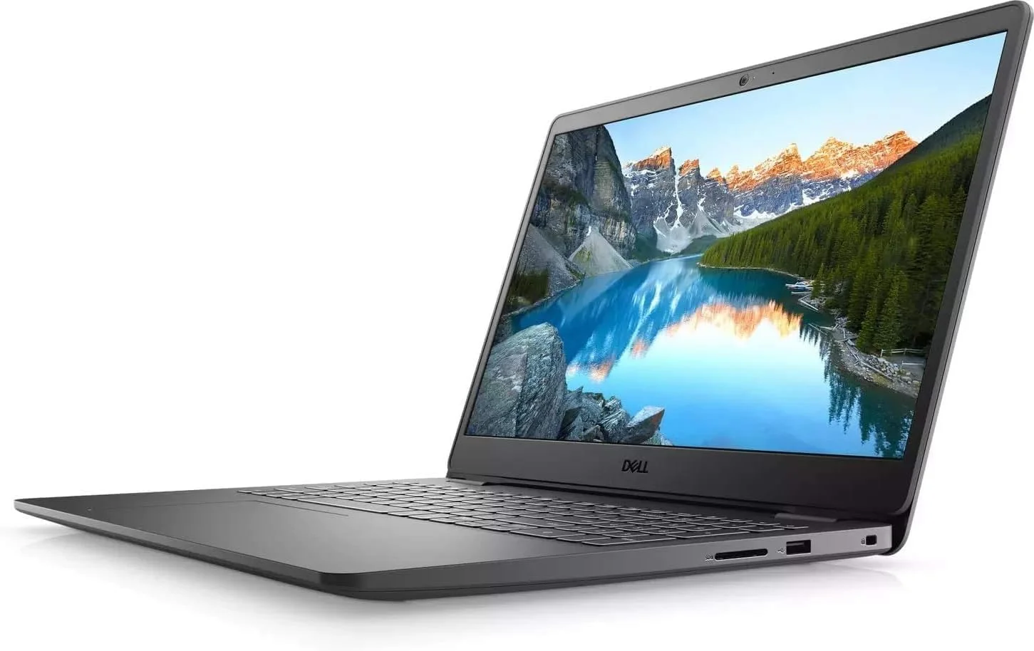 لپ تاپ تجاری DELL Inspiron 15 مدل 2023، صفحه نمایش 15.6 اینچی FHD با رزولوشن 1920x1080، پردازنده نسل دوازدهم Intel i5-1235U با فرکانس 1.30 تا 4.4 گیگاهرتز، 16 گیگابایت رم، 1 ترابایت SSD، ویندوز 11، وب کم، بلوتوث، مشکی کربنی