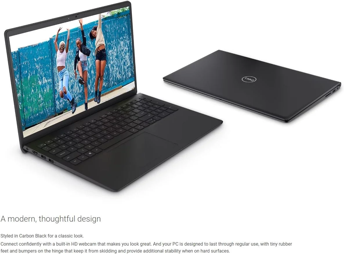لپ تاپ تجاری DELL Inspiron 15 مدل 2023، صفحه نمایش 15.6 اینچی 1920x1080 FHD، پردازنده نسل دوازدهم Intel i5-1235U با فرکانس 4.4 گیگاهرتز، رم 16 گیگابایتی، حافظه SSD 512 گیگابایتی، ویندوز 11 پرو، وب کم، بلوتوث، مشکی کربنی لپ تاپ تجاری DELL Inspiron 15 مدل 2023، صفحه نمایش 15.6 اینچی 1920x1080 FHD، پردازنده نسل دوازدهم Intel i5-1235U با فرکانس 4.4 گیگاهرتز، رم 16 گیگابایتی، حافظه SSD 512 گیگابایتی، ویندوز 11 پرو، وب کم، بلوتوث، مشکی کربنی