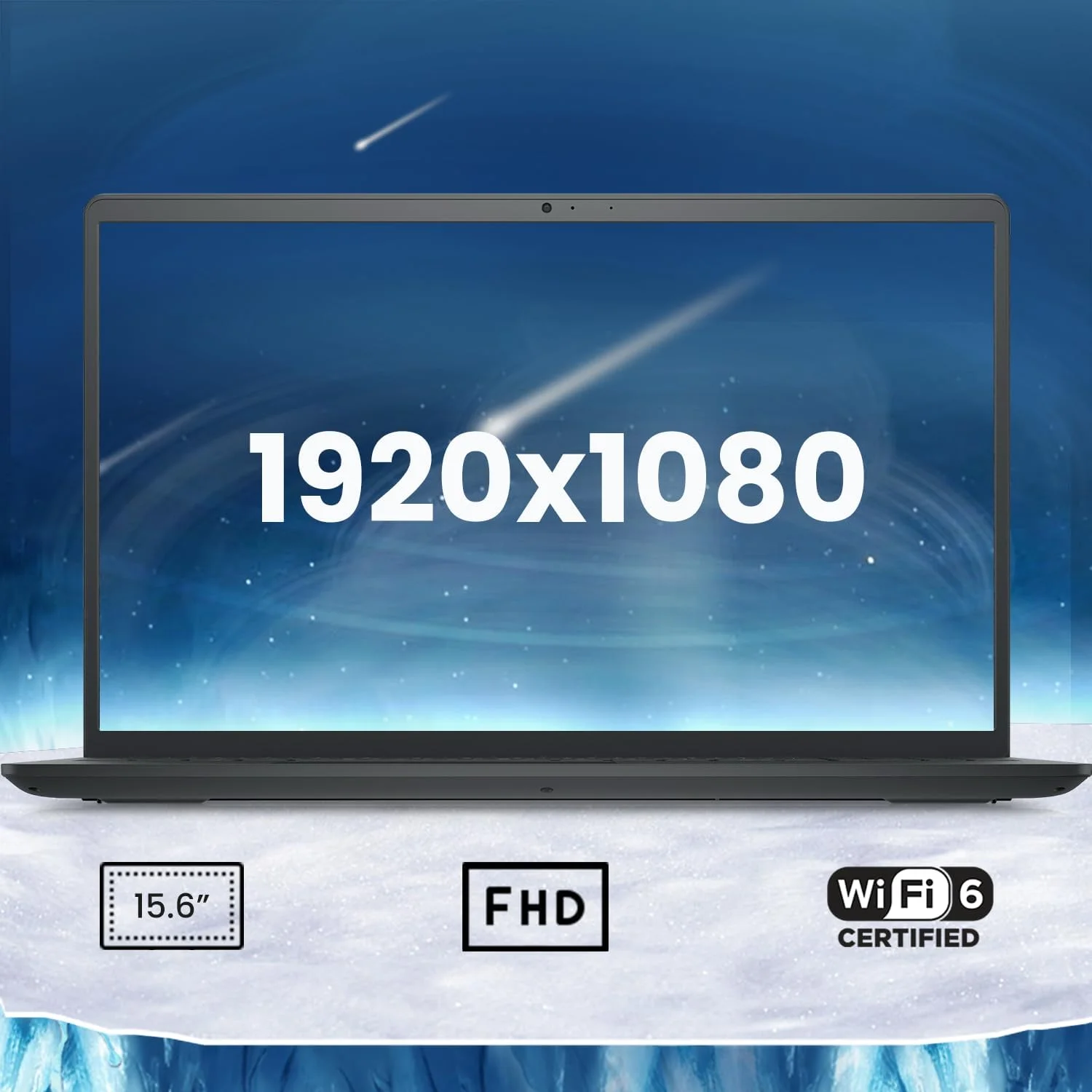 لپ تاپ DELL Inspiron 3000 Series 3520، صفحه نمایش 15.6 اینچی FHD، پردازنده Intel Core i3-1215U، رم 8 گیگابایتی، SSD PCIe 256 گیگابایتی، کارت خوان SD، وب کم، HDMI، Wi-Fi 6، ویندوز 11 هوم، مشکی