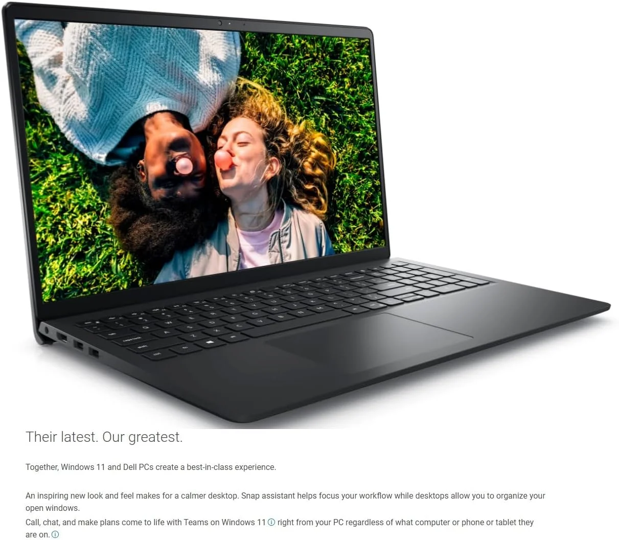 لپ تاپ تجاری DELL Inspiron 15 مدل 2023، صفحه نمایش 15.6 اینچی 1920x1080 FHD، پردازنده نسل دوازدهم Intel i5-1235U با فرکانس 4.4 گیگاهرتز، رم 16 گیگابایتی، حافظه SSD 512 گیگابایتی، ویندوز 11 پرو، وب کم، بلوتوث، مشکی کربنی لپ تاپ تجاری DELL Inspiron 15 مدل 2023، صفحه نمایش 15.6 اینچی 1920x1080 FHD، پردازنده نسل دوازدهم Intel i5-1235U با فرکانس 4.4 گیگاهرتز، رم 16 گیگابایتی، حافظه SSD 512 گیگابایتی، ویندوز 11 پرو، وب کم، بلوتوث، مشکی کربنی