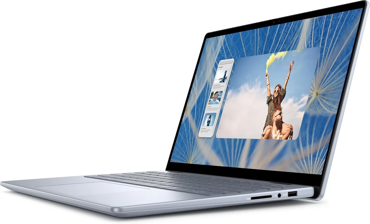 Inspiron 7440 2-in-1، پردازنده Intel Core 7-150U، رم 16 گیگابایت / حافظه SSD 1 ترابایت، صفحه نمایش 14 اینچ FHD+ (صفحه لمسی، x360، حسگر اثر انگشت)، ویندوز 11 هوم، کیبورد انگلیسی با نور پس زمینه، آبی یخی