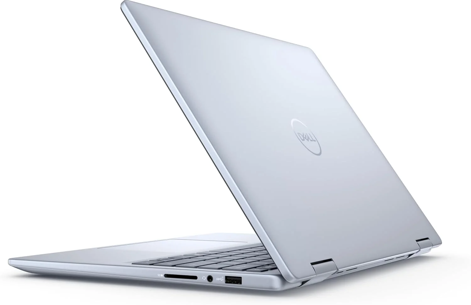 Inspiron 7440 2-in-1، پردازنده Intel Core 7-150U، رم 16 گیگابایت / حافظه SSD 1 ترابایت، صفحه نمایش 14 اینچ FHD+ (صفحه لمسی، x360، حسگر اثر انگشت)، ویندوز 11 هوم، کیبورد انگلیسی با نور پس زمینه، آبی یخی