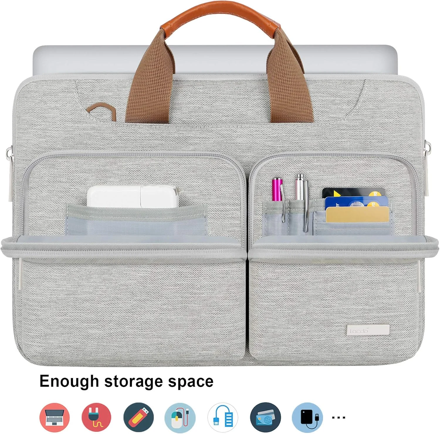 کیف لپ تاپ محافظ 360 درجه لاکدو 17.3 اینچی مناسب برای Dell/HP Envy/ASUS/Acer/Lenovo/LG/Razer Blade Pro 17 / MacBook Pro 17، کیف دستی ضد آب نوت بوک کامپیوتر، خاکستری کیف لپ تاپ محافظ 360 درجه لاکدو 17.3 اینچی مناسب برای Dell/HP Envy/ASUS/Acer/Lenovo/LG/Razer Blade Pro 17 / MacBook Pro 17، کیف دستی ضد آب نوت بوک کامپیوتر، خاکستری
