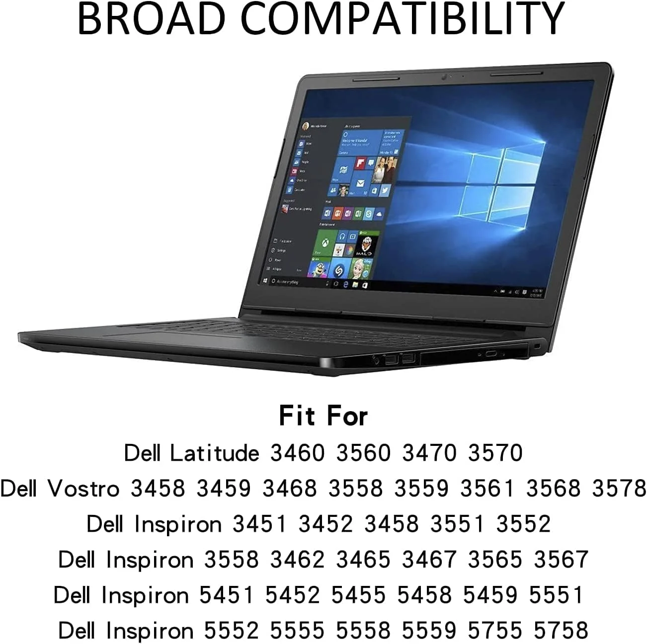 باتری لپ تاپ M5Y1K برای Dell Inspiron 14 15 3451 3452 3458 3551 3552 3558 3462 3465 3467 3565 3567 5451 5452 5455 5458 5459 5551 5552 5555 5558 5559 5755 5758 Latitude 3460 3560 3470