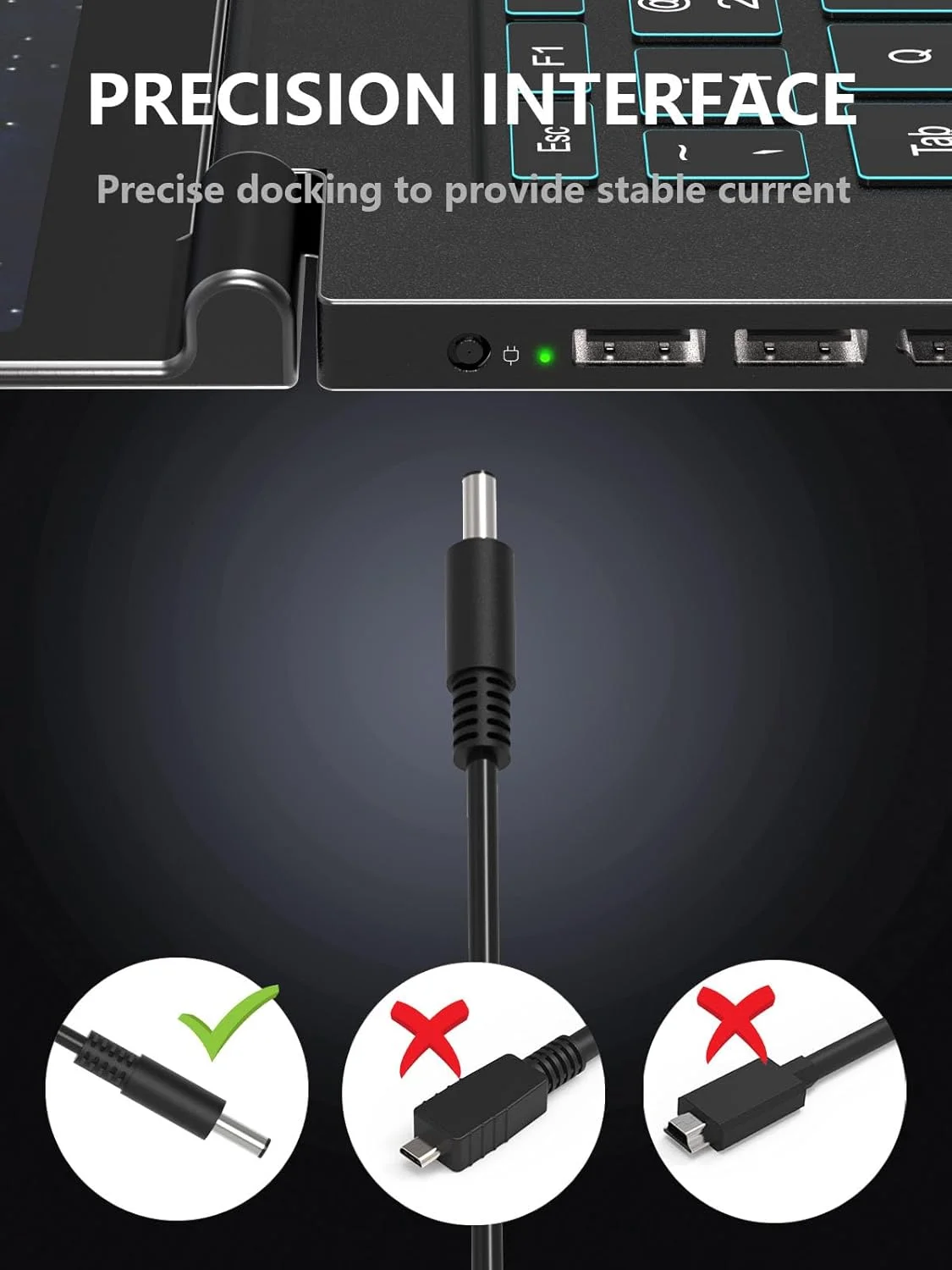 آداپتور شارژر لپ تاپ 65 واتی Mixyaceh سازگار با Dell Inspiron 11-3000 13-5000 13-7000 15-3000 15-5000 Dell Latitude 3520 E5470 3410 به همراه کابل برق و دوشاخه UK (4.5 * 3.0mm و 7.4 * 5.0mm) مدل C0014 آداپتور شارژر لپ تاپ 65 واتی Mixyaceh سازگار با Dell Inspiron 11-3000 13-5000 13-7000 15-3000 15-5000 Dell Latitude 3520 E5470 3410 به همراه کابل برق و دوشاخه UK (4.5 * 3.0mm و 7.4 * 5.0mm) مدل C0014