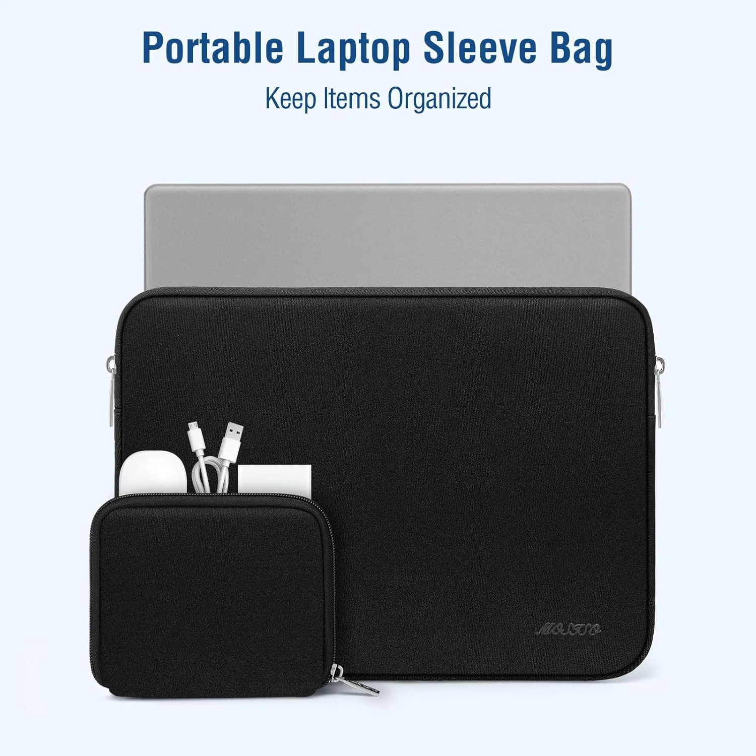 کیف لپ تاپ موسیسو 13.3 اینچ، کیف آستین لپ تاپ 13-13.3 اینچی سازگار با MacBook Air/Pro 13 / Pro 14، نوت بوک HP Dell ASUS Lenovo، کیف آستین نئوپرن کامپیوتر با کیف کوچک، مشکی کیف لپ تاپ موسیسو 13.3 اینچ، کیف آستین لپ تاپ 13-13.3 اینچی سازگار با MacBook Air/Pro 13 / Pro 14، نوت بوک HP Dell ASUS Lenovo، کیف آستین نئوپرن کامپیوتر با کیف کوچک، مشکی