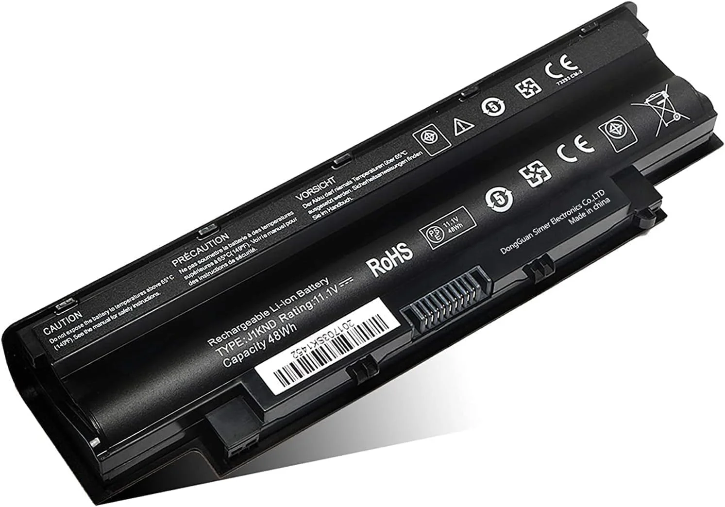باتری جایگزین (J1KND) برای Dell'' Inspiron 13R N3010 N3110 14R N4010 N4110 15R N5010 N5110 N5030 N5040 N5050 17R N700 10N7 110 cm