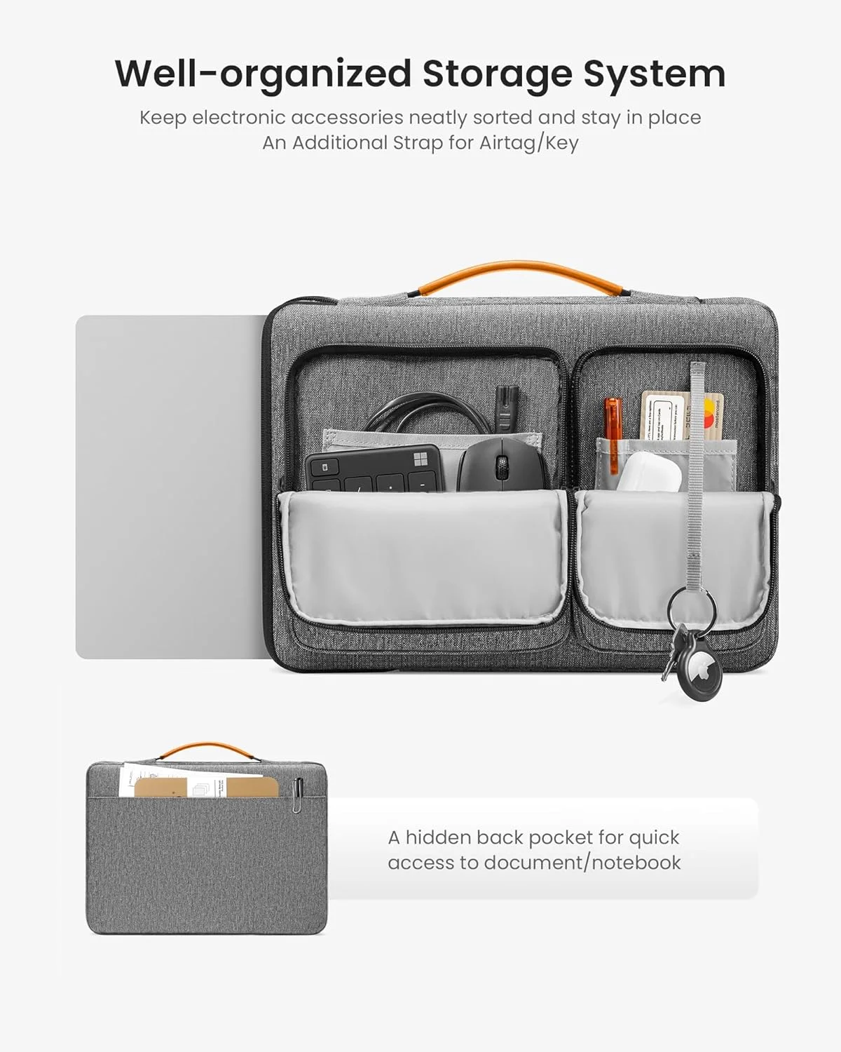 کیف محافظ لپتاپ تومتک 360 مناسب برای لپتاپهای 13/14/15/15.6/16 اینچی جدید MacBook Air/Pro M2/M1 کیف محافظ لپتاپ تومتک 360 مناسب برای لپتاپهای 13/14/15/15.6/16 اینچی جدید MacBook Air/Pro M2/M1