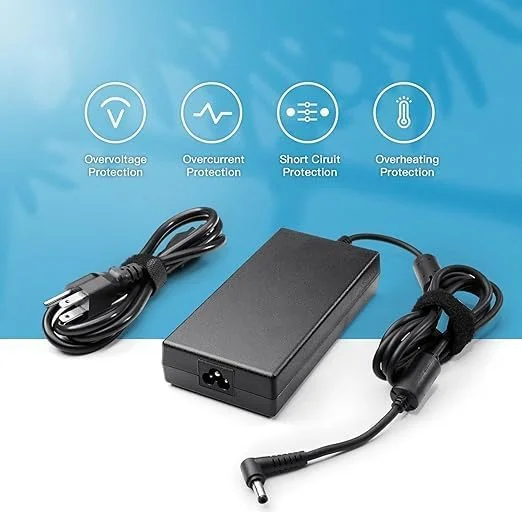 آداپتور AC جدید برای شارژر لپ تاپ گیمینگ MSI 120W، کابل برق MSI GF63 GF75 Thin