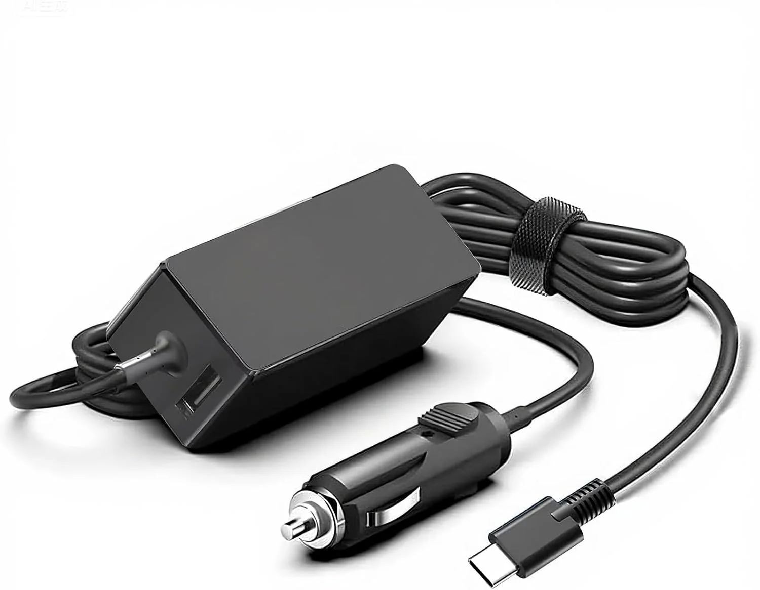 شارژر فندکی لپ تاپ 100 واتی USB C برای Lenovo Thinkpad Dell Latitude/XPS/Precision MacBook Pro/Air HP Spectre/Elitebook Surface pro LG Gram MSI Acer Asus Razer Samsung Chromebook Universal Type C Adapter