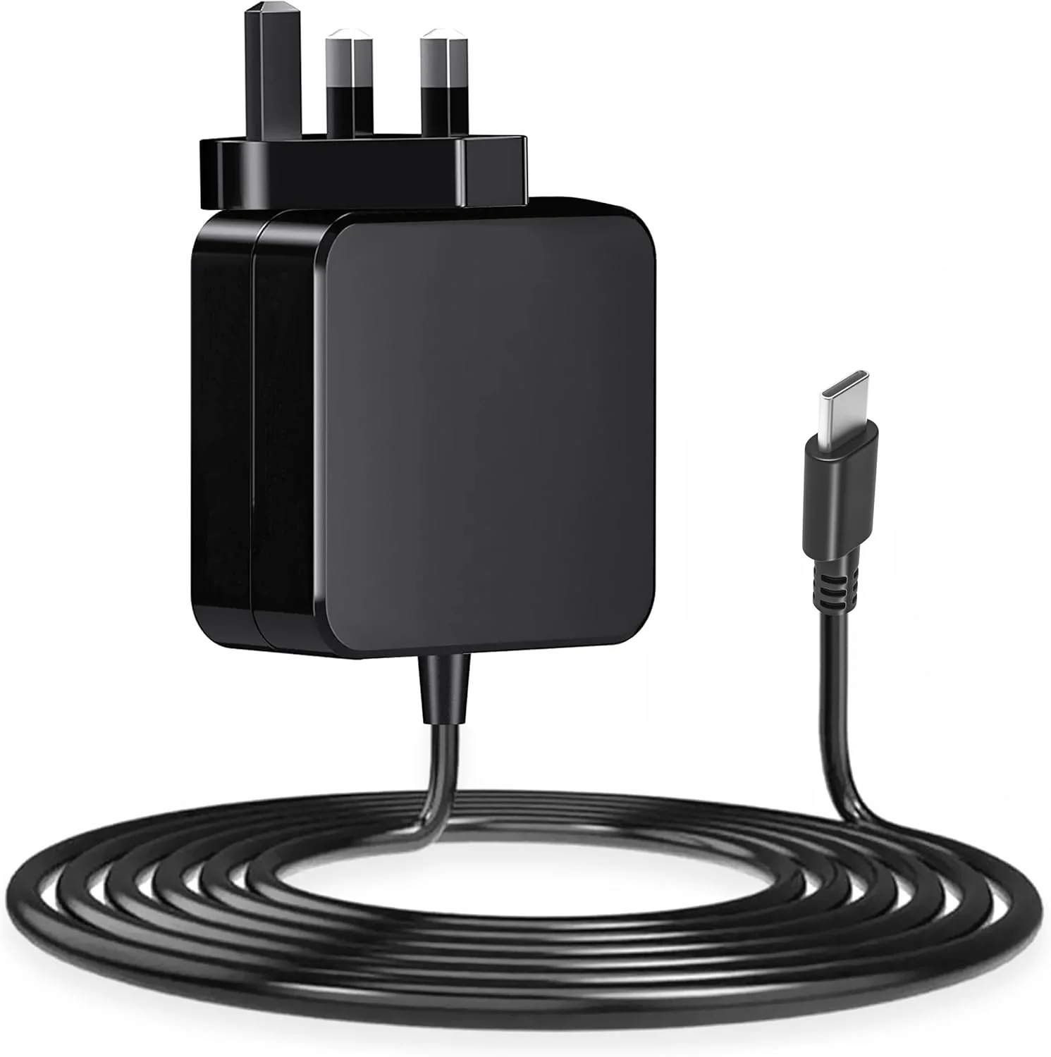 آداپتور برق 65 واتی USB C، شارژر دیواری سریع NATNO Type C برای Lenovo Yoga ThinkPad، HP Spectre Elitebook، Dell Latitude، Huawei، MacBook Pro/Air، Acer Chromebook، سیم برق مسافرتی Samsung Type C