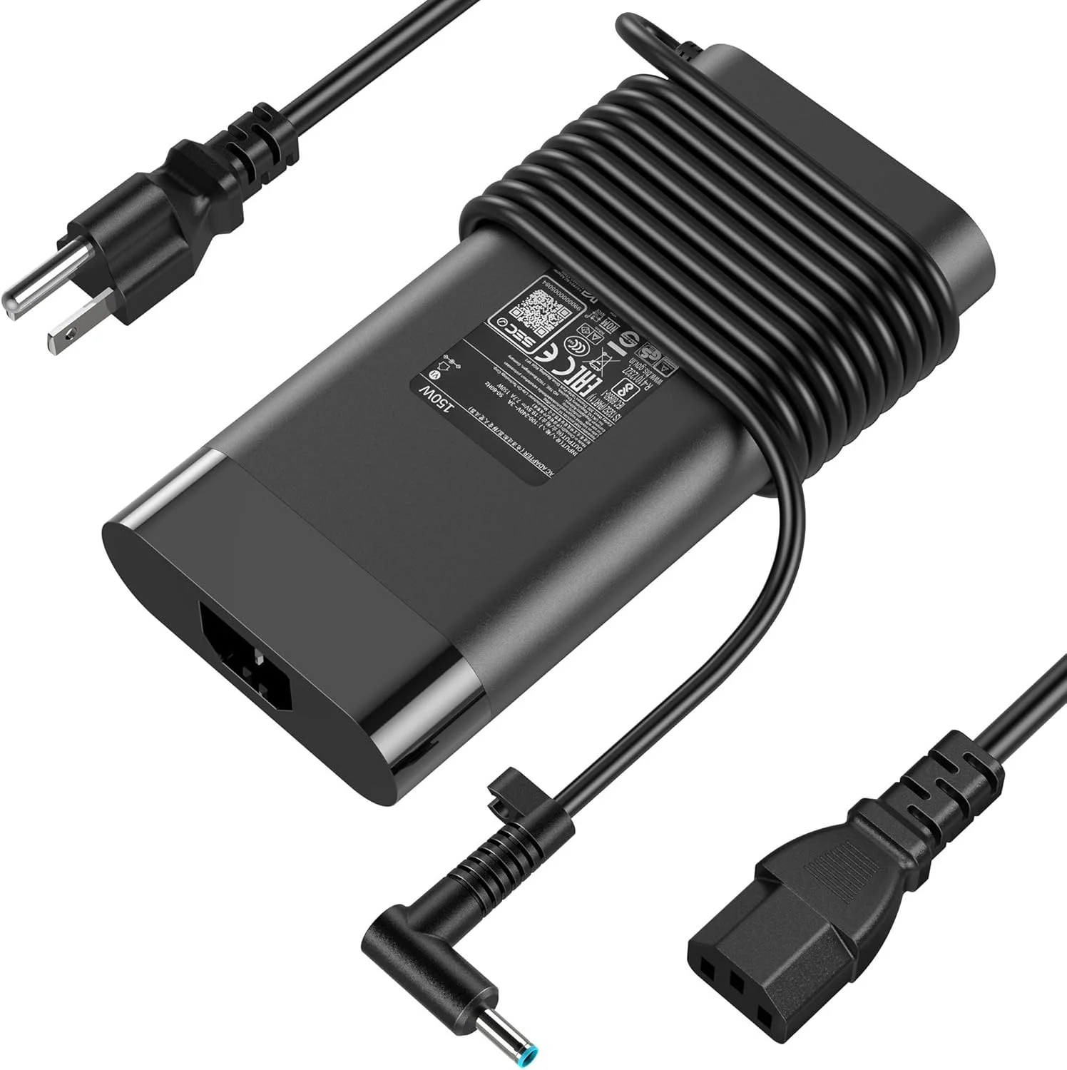شارژر لپ تاپ 150 واتی مناسب برای HP ZBook 15 16 17 15U 15V G3 G4 G5 G6 G7 G8 ایستگاه های کاری موبایل، آداپتور AC 19.5V/7.7A برای لپ تاپ های گیمینگ HP Studio G3 G4 G5 G6 G7 G8 OMEN Pavilion Victus 15 17 شارژر لپ تاپ 150 واتی مناسب برای HP ZBook 15 16 17 15U 15V G3 G4 G5 G6 G7 G8 ایستگاه های کاری موبایل، آداپتور AC 19.5V/7.7A برای لپ تاپ های گیمینگ HP Studio G3 G4 G5 G6 G7 G8 OMEN Pavilion Victus 15 17