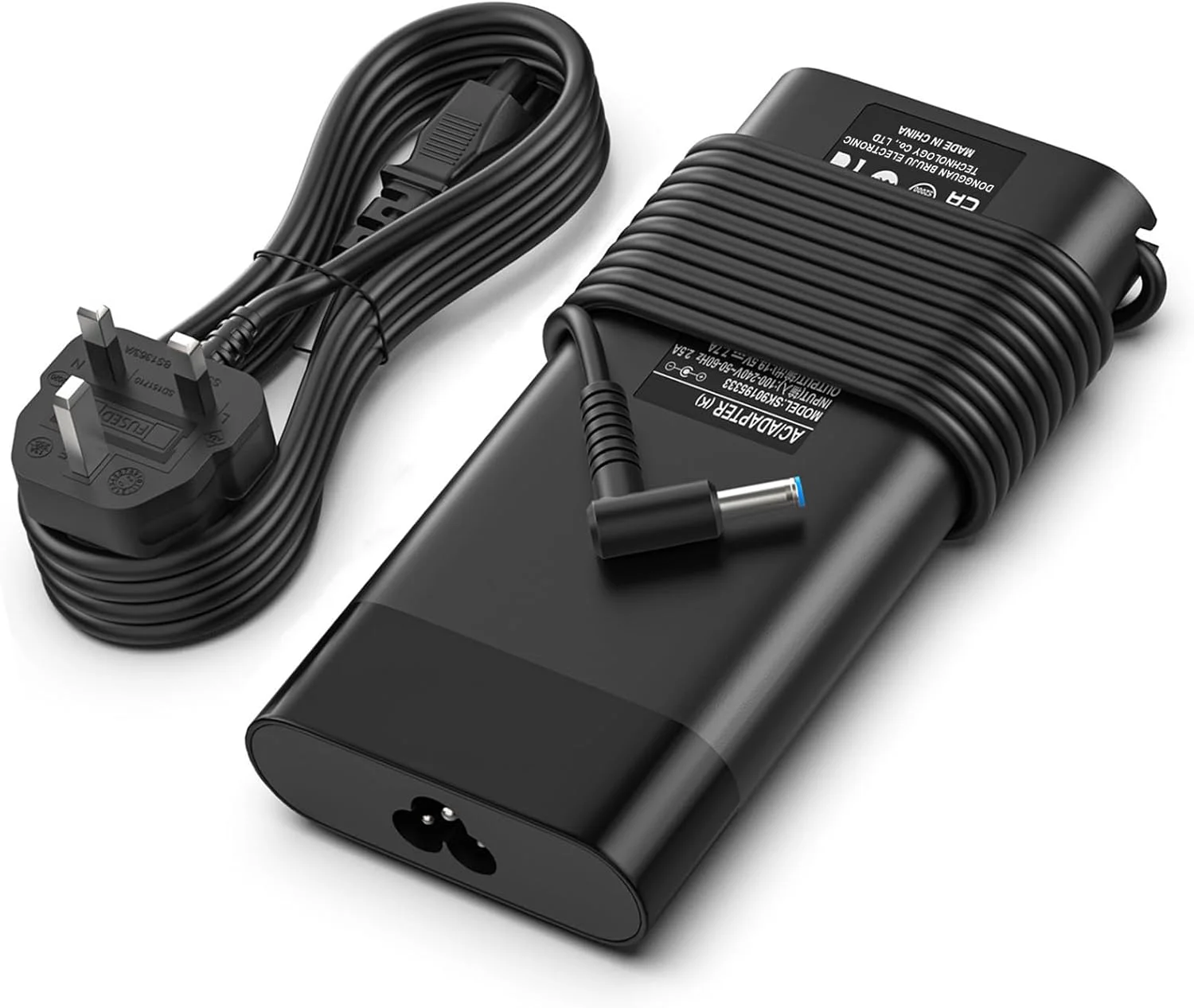 شارژر لپ تاپ 150 واتی Jippofu 19.5V 7.7A سازگار با لپ تاپ گیمینگ HP Victus 15.6 i5، Pavilion Gaming 15 17، Omen 15 17، ZBook Studio G3 G4 G5 G6 G7 G8، آداپتور برق نوک آبی 4.5x3.0mm