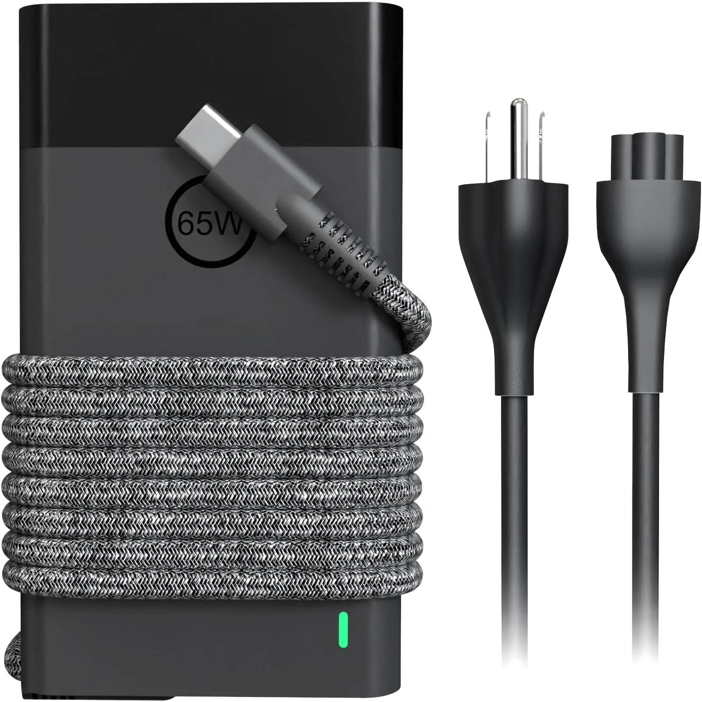 شارژر لپ تاپ USB C باریک 65 واتی جدید - برای شارژر لپ تاپ HP/Dell/Lenovo USB C Type C Chromebook، آداپتور برق AC جهانی جایگزین سیم 45 واتی Acer Asus Samsung یا MacBook/Smart Phone/Tablet