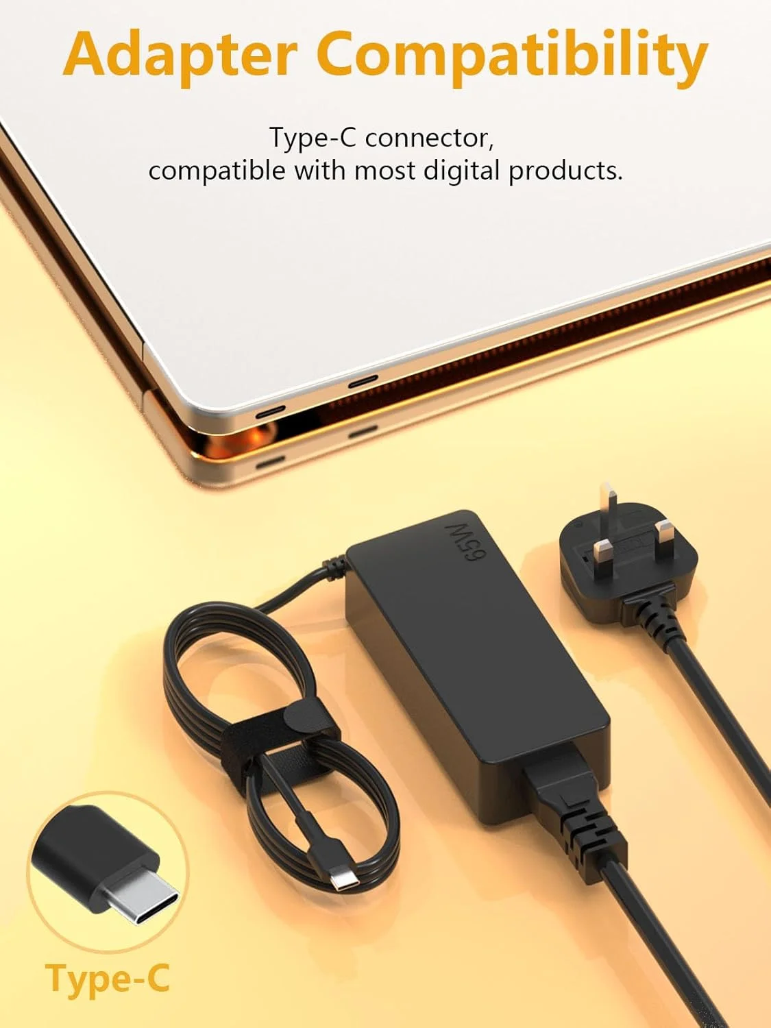 شارژر لپ تاپ USB C یونیورسال 65 واتی Haiyistar، شارژر کروم بوک، سازگار با تمام دستگاه های Type C، سازگار با Lenovo Thinkpad/Yoga، Hp، Samsung، Asus، Acer، Huawei، Macbook شارژر لپ تاپ USB C یونیورسال 65 واتی Haiyistar، شارژر کروم بوک، سازگار با تمام دستگاه های Type C، سازگار با Lenovo Thinkpad/Yoga، Hp، Samsung، Asus، Acer، Huawei، Macbook