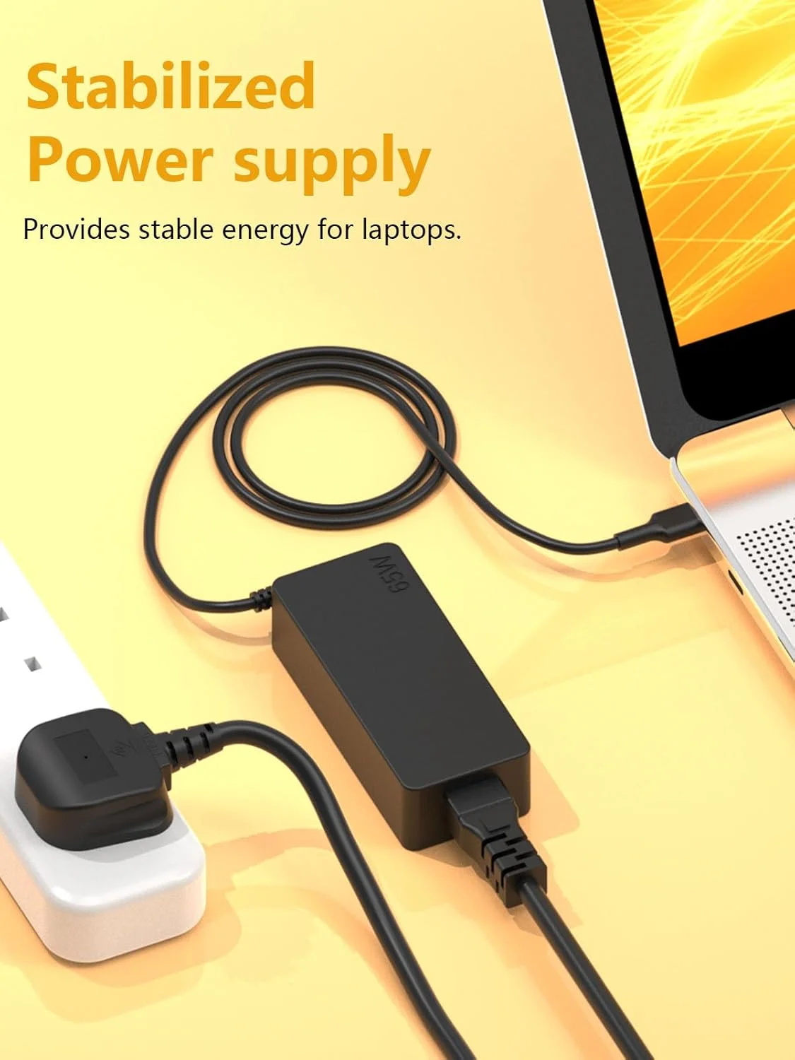 شارژر لپ تاپ USB C یونیورسال 65 واتی Haiyistar، شارژر کروم بوک، سازگار با تمام دستگاه های Type C، سازگار با Lenovo Thinkpad/Yoga، Hp، Samsung، Asus، Acer، Huawei، Macbook شارژر لپ تاپ USB C یونیورسال 65 واتی Haiyistar، شارژر کروم بوک، سازگار با تمام دستگاه های Type C، سازگار با Lenovo Thinkpad/Yoga، Hp، Samsung، Asus، Acer، Huawei، Macbook