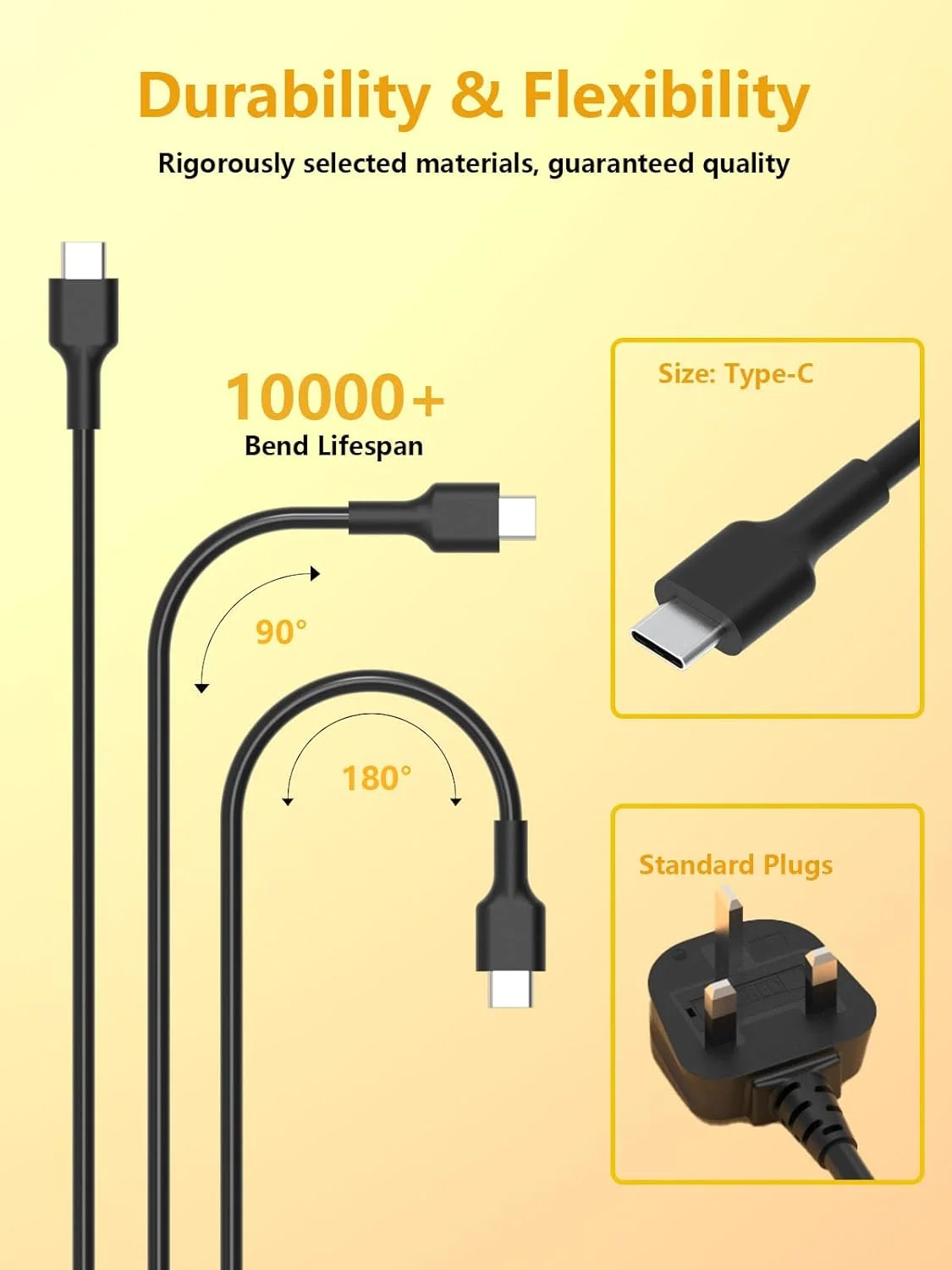شارژر لپ تاپ USB C یونیورسال 65 واتی Haiyistar، شارژر کروم بوک، سازگار با تمام دستگاه های Type C، سازگار با Lenovo Thinkpad/Yoga، Hp، Samsung، Asus، Acer، Huawei، Macbook شارژر لپ تاپ USB C یونیورسال 65 واتی Haiyistar، شارژر کروم بوک، سازگار با تمام دستگاه های Type C، سازگار با Lenovo Thinkpad/Yoga، Hp، Samsung، Asus، Acer، Huawei، Macbook