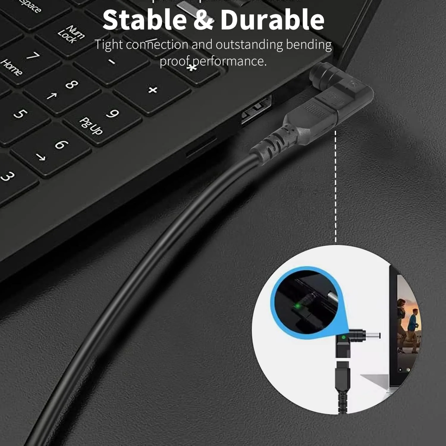 کابل برق USB C PD به کیت آداپتور نوک DC لپ تاپ یونیورسال، کابل تبدیل Type-C به پلاگین شارژر منبع تغذیه 15 کانکتور HP Dell MSI LG Toshiba Lenovo Acer Asus Sony Samsung Laptop، مشکی کابل برق USB C PD به کیت آداپتور نوک DC لپ تاپ یونیورسال، کابل تبدیل Type-C به پلاگین شارژر منبع تغذیه 15 کانکتور HP Dell MSI LG Toshiba Lenovo Acer Asus Sony Samsung Laptop، مشکی