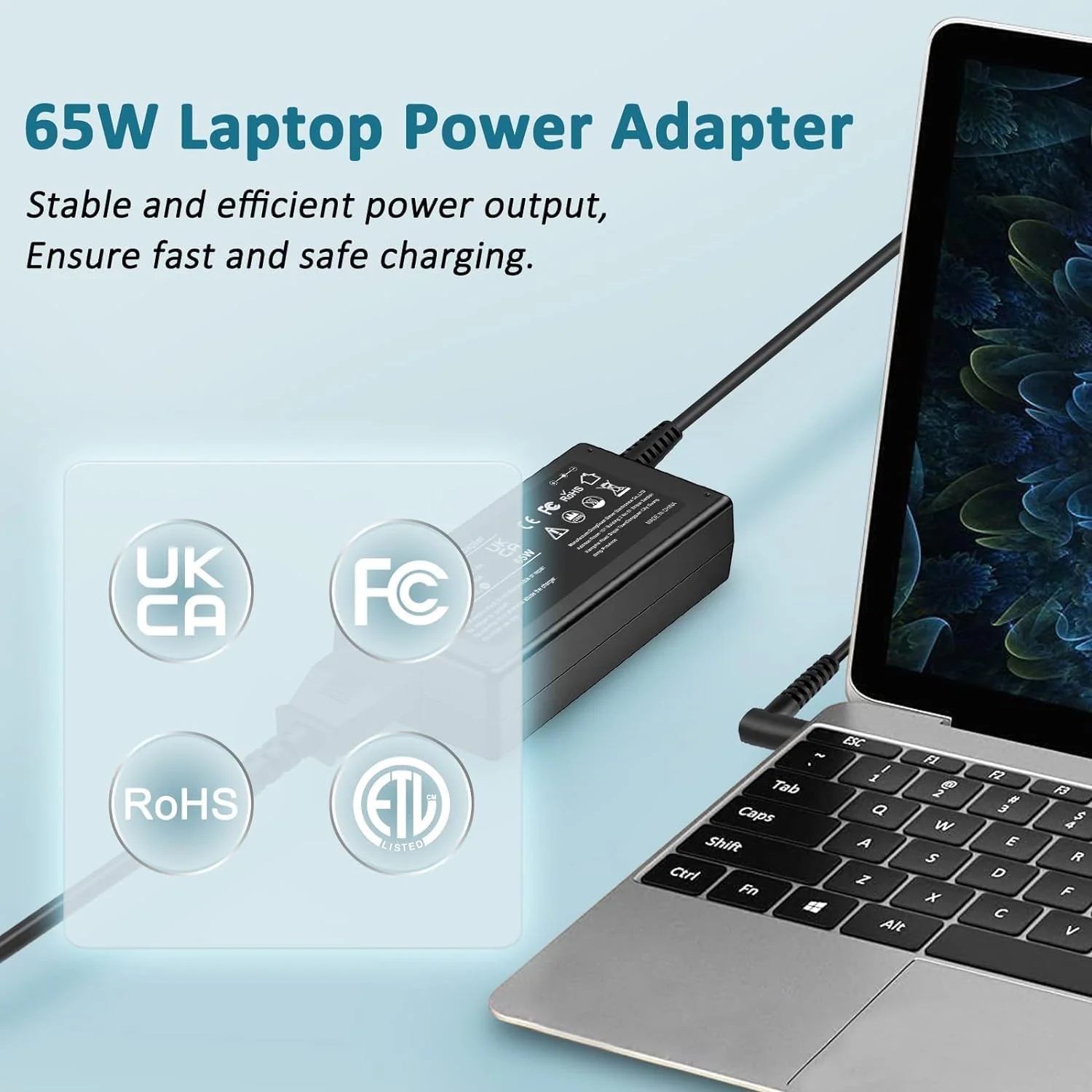 شارژر آداپتور لپ تاپ 65 وات STS برای HP، (19.5 ولت / 3.33 آمپر) منبع تغذیه برای HP Pavilion x360 11/13/15، HP ProBook 450/430 440/446/455/470 و G8/G7/G6/G5/G4 و HP EliteBook 840-G5 (4.5mm X 3mm) شارژر آداپتور لپ تاپ 65 وات STS برای HP، (19.5 ولت / 3.33 آمپر) منبع تغذیه برای HP Pavilion x360 11/13/15، HP ProBook 450/430 440/446/455/470 و G8/G7/G6/G5/G4 و HP EliteBook 840-G5 (4.5mm X 3mm)
