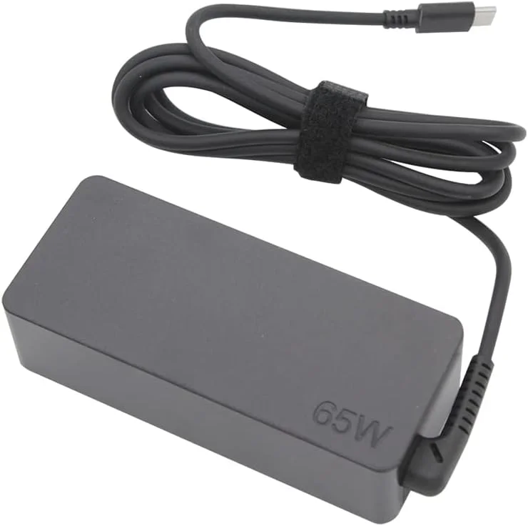آداپتور شارژر 65 واتی LZUMWS برای لپ تاپ لنوو 20 ولت 3.25 آمپر USB Type-C برای Thinkpad، Yoga X270، Chromebook C630، HP، Dell XPS، Acer، Asus، برای Samsung Galaxy و سایر دستگاه های Type C