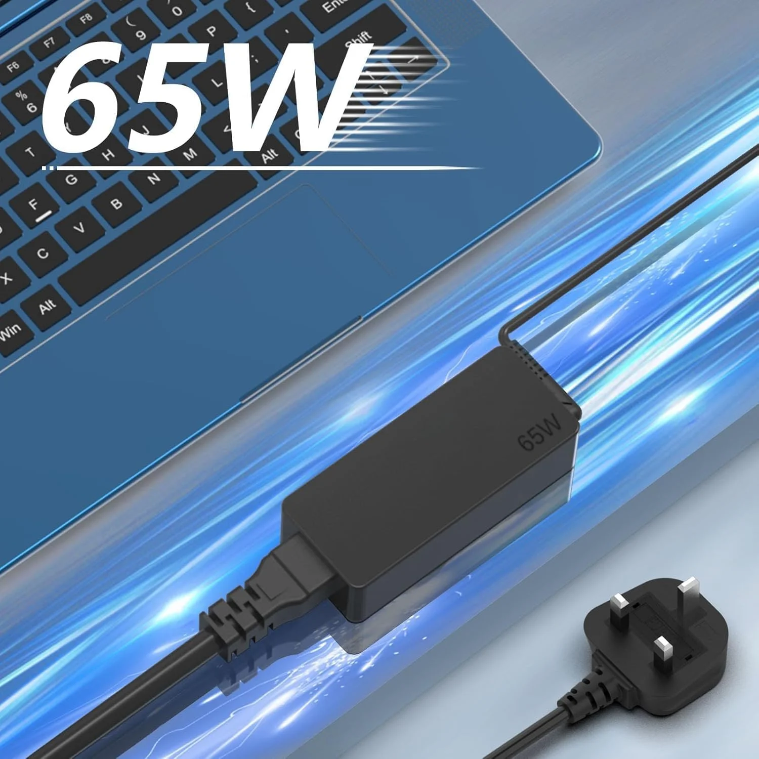 شارژر لپ تاپ 65 واتی USB Type C هافیوگه سازگار با Lenovo ThinkPad T14 T15 E14 E15 T480 T490 T580 X280 X380 X1 Carbon Chromebook C330 S330 100e 300e 500 Yoga، آداپتور برق کامپیوتر Type C