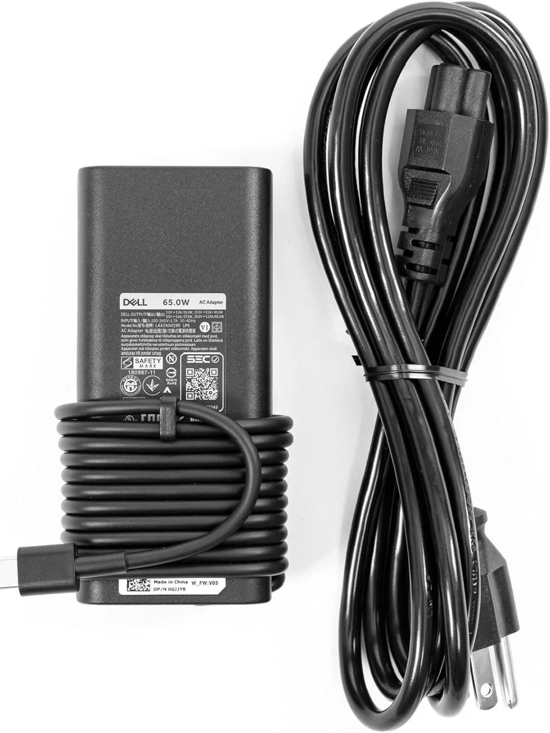 شارژر لپ تاپ دل 65 واتی USB Type C آداپتور برق AC مدل La65Nm190/Ha65Nm190/Da65Nm190 به همراه کابل برق سازگار با Xps 12 9250، Xps 13 9350 و سری Xps و Latitude 5000 شارژر لپ تاپ دل 65 واتی USB Type C آداپتور برق AC مدل La65Nm190/Ha65Nm190/Da65Nm190 به همراه کابل برق سازگار با Xps 12 9250، Xps 13 9350 و سری Xps و Latitude 5000