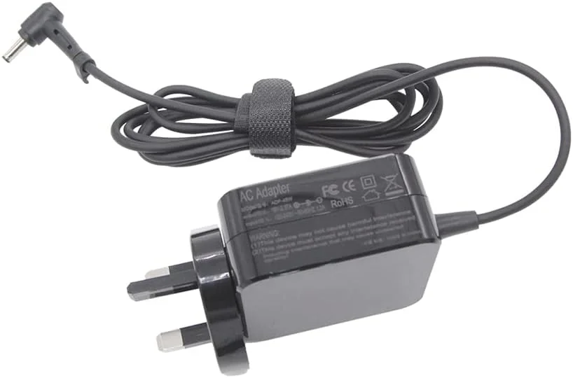 آداپتور لپ تاپ 45 واتی LZUMWS، 19 ولت 2.37 آمپر، 4.0x1.35 میلی متر، مناسب برای ASUS X441 S200 UX305F TP501 X453 E402 UX305CA به همراه کابل شارژ