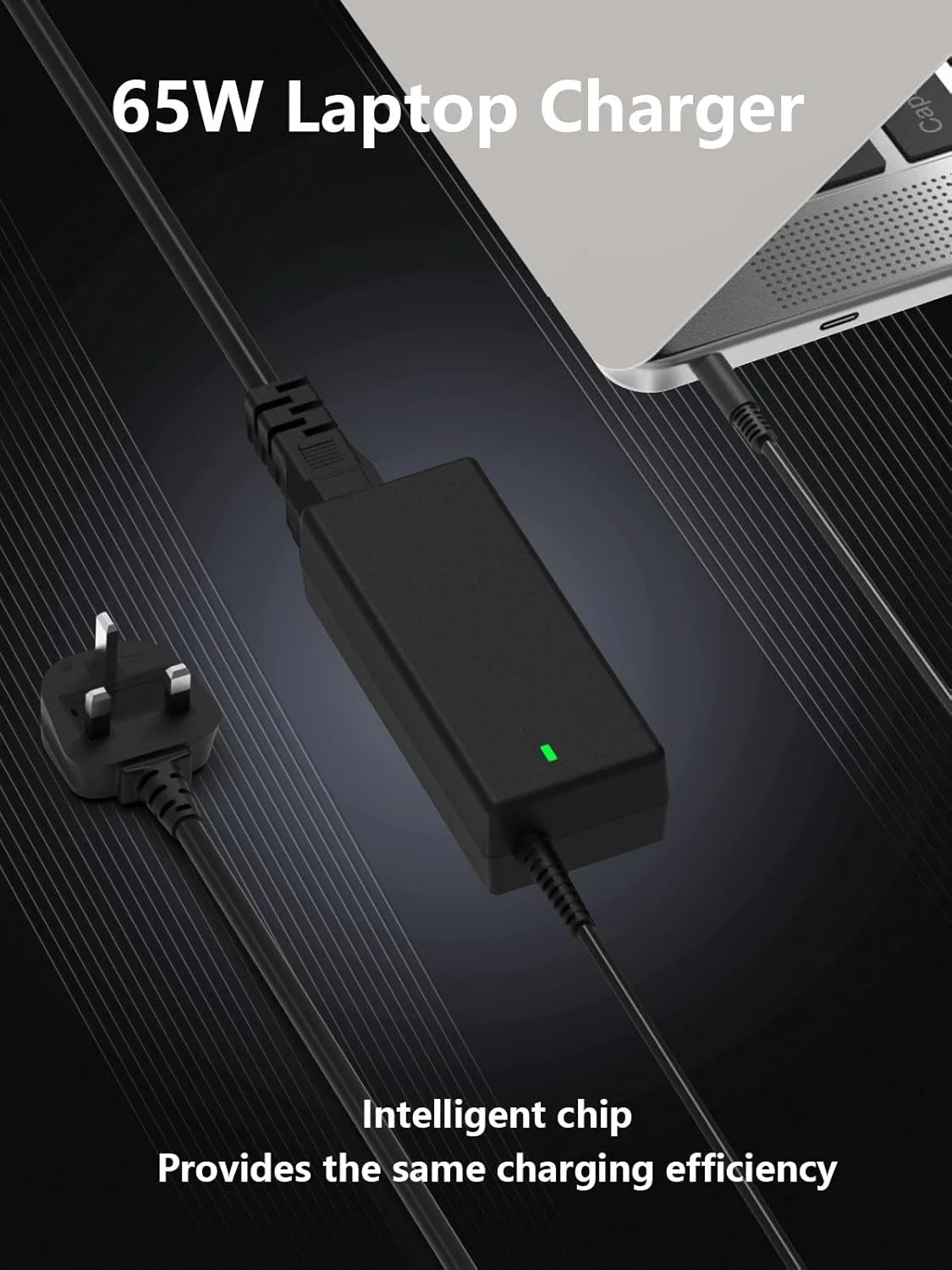 آداپتور شارژر لپ تاپ 65 واتی Mixyaceh سازگار با Dell Inspiron 11-3000 13-5000 13-7000 15-3000 15-5000 Dell Latitude 3520 E5470 3410 به همراه سیم برق و دوشاخه UK (4.5 * 3.0mm و 7.4 * 5.0mm) مدل C0014