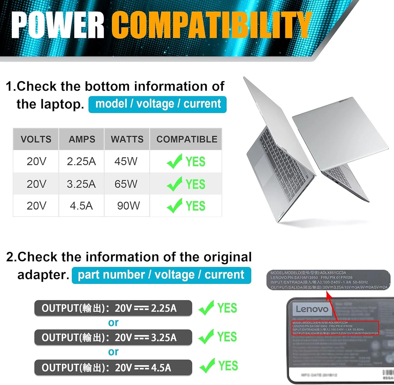آداپتور AC 90W 20V 4.5A شارژر لپ تاپ برای Lenovo ThinkPad X1 Carbon T440 E431 G410 45N0237 45N0236 45N0239 344428U ThinkPad T431s Z510 PA-1900-081 0B46994 0B46995 Yoga 11s Flex 14 15D Power Cord آداپتور AC 90W 20V 4.5A شارژر لپ تاپ برای Lenovo ThinkPad X1 Carbon T440 E431 G410 45N0237 45N0236 45N0239 344428U ThinkPad T431s Z510 PA-1900-081 0B46994 0B46995 Yoga 11s Flex 14 15D Power Cord