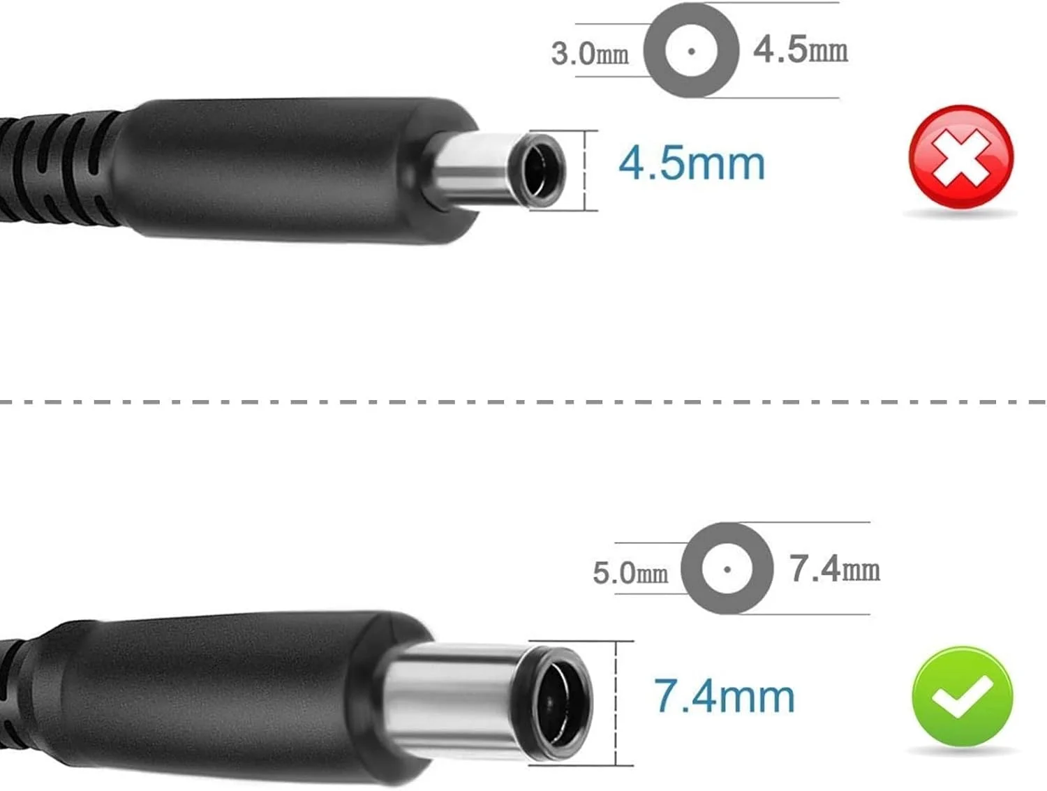 آداپتور شارژر باریک 65 واتی دل مدل Dell FPC2Y JNKWD Latitude 7380 7480 7490 5480 5490 5488 5495 برای دل Latitude 450-ABFO JNKWD FPC2Y UK