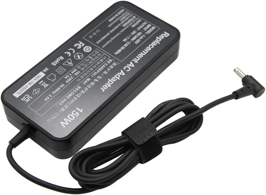 آداپتور لپ تاپ 150 واتی LZUMWS با دوشاخه UK برای ASUS 20V 7.5A 6.0 * 3.7mm مدل های G531GT G731GT FX505GT FX705GT FX505DD FX505DT FX505DU FX705DD