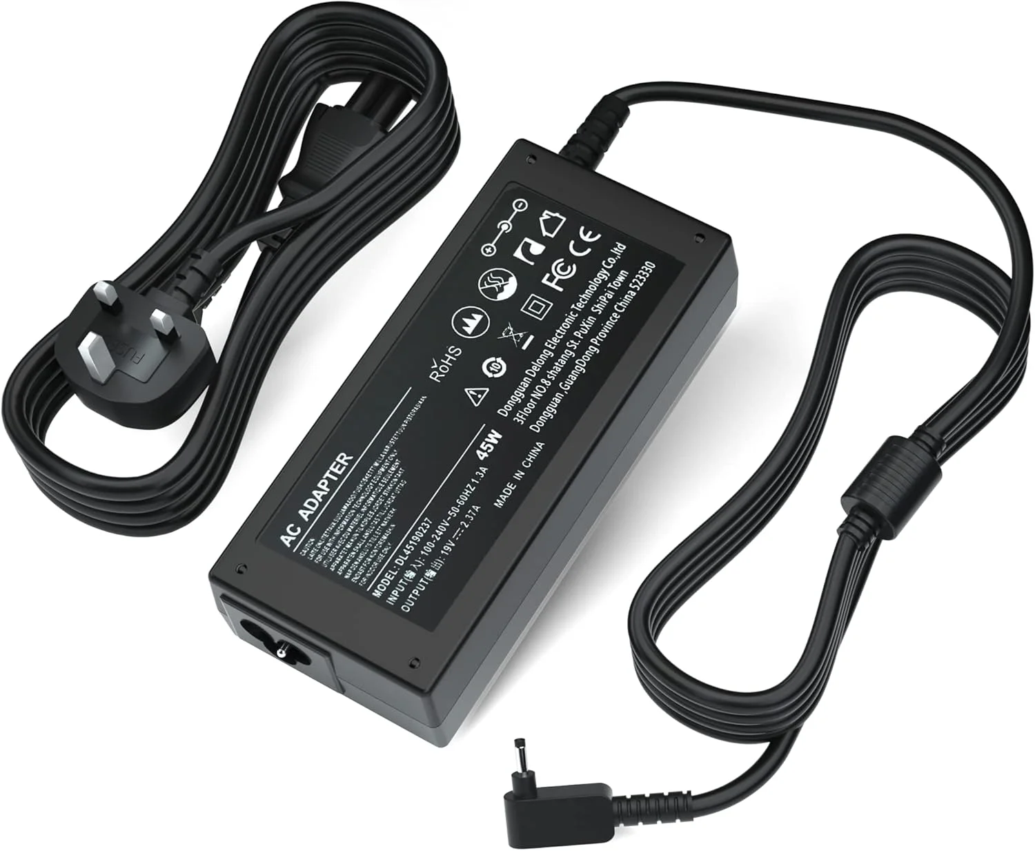 آداپتور شارژر 45 واتی لپ تاپ برای Acer Chromebook 11 13 14 15 R11 R13 R14 CB3 CB5 CB3-532 CB3-431 C720 CB3-431 PA-1450-26 A13-045N2A Aspire 3 A315-23 A315-35 A314-22 سیم برق (3.0mm * 1.1mm)