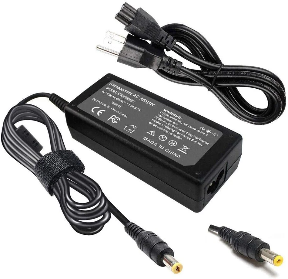 شارژر آداپتور AC 65W 19V 3.42A سازگار با Acer Aspire V5 V3 V7 S3 E1 R3 R7 M5 E1 5349 5750 5250 7560 AS7750، مانیتور S202HL H236HL G246HL H276HL G276HL S220HQL HN274H PA-1650-86